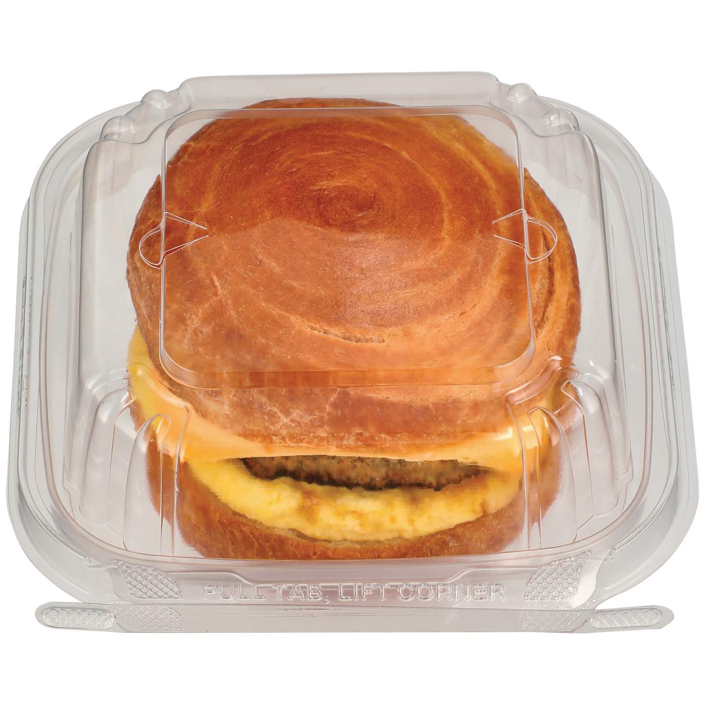 H-E-B Bakery Croissant Breakfast Sandwich - Sausage, Egg & Cheese; image 1 of 4