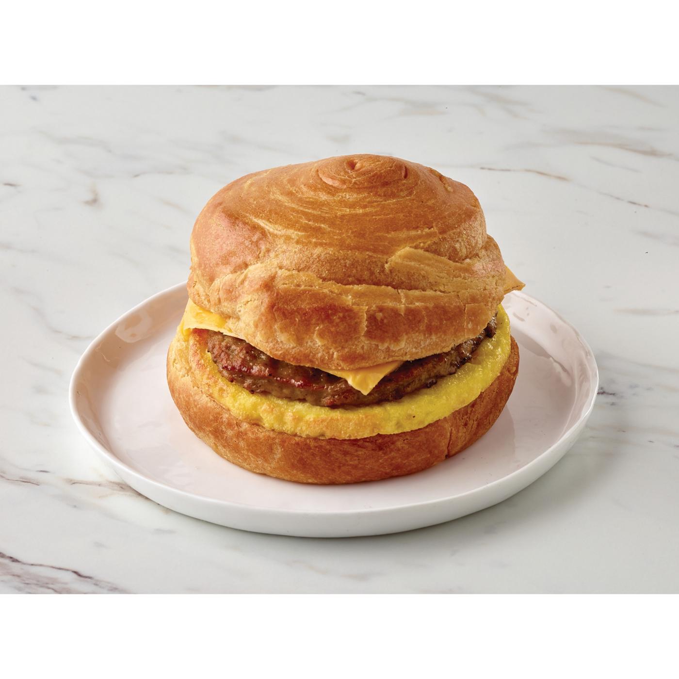 H-E-B Bakery Croissant Breakfast Sandwich - Sausage, Egg & Cheese; image 4 of 4