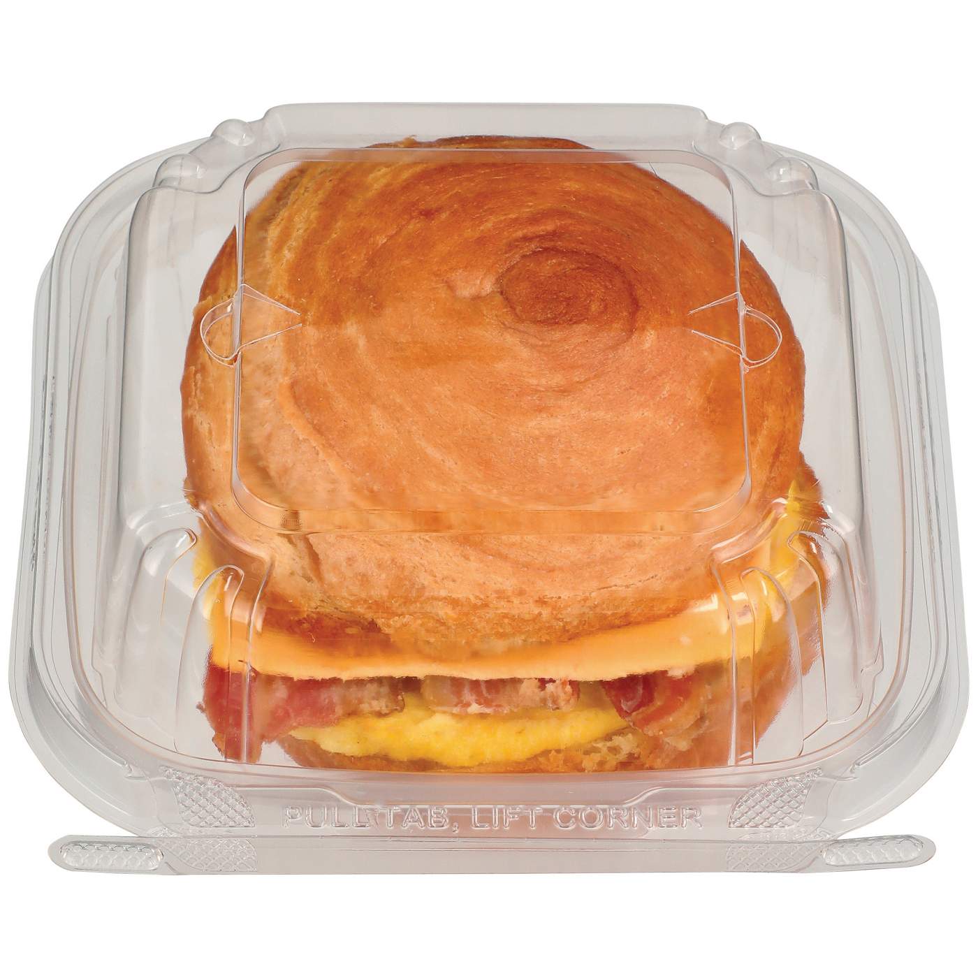 H-E-B Bakery Croissant Breakfast Sandwich - Bacon Egg & Cheese; image 1 of 4