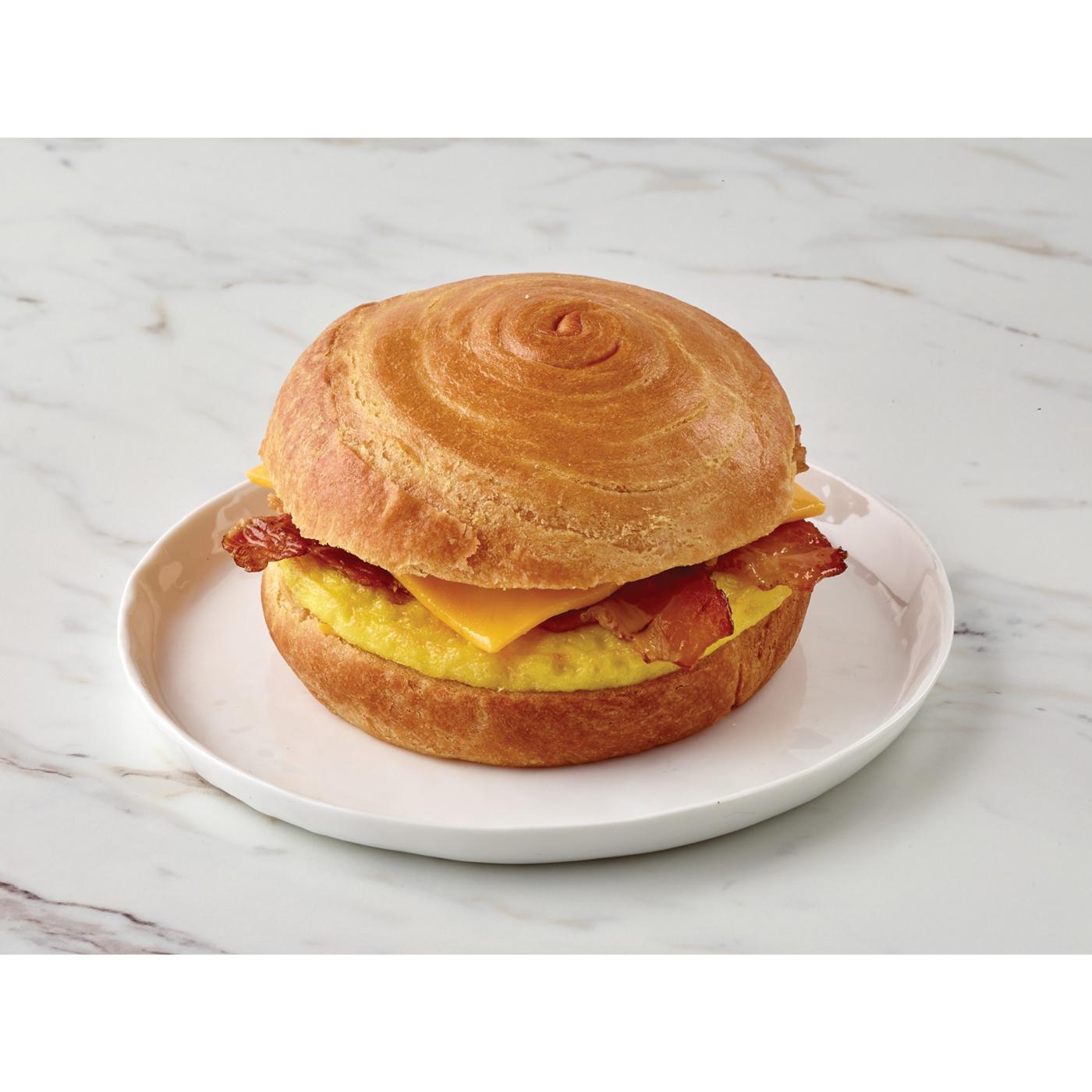 H-E-B Bakery Croissant Breakfast Sandwich - Bacon Egg & Cheese; image 4 of 4