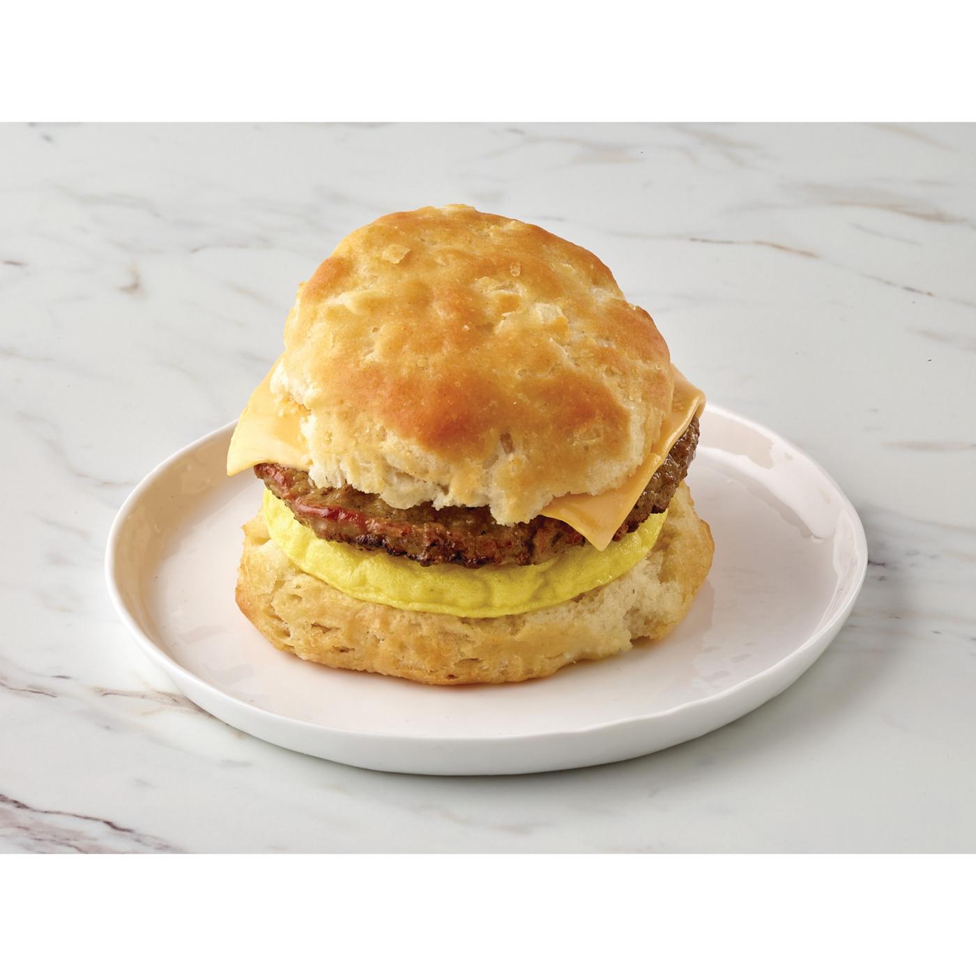 H-E-B Bakery Breakfast Biscuit Sandwich - Sausage, Egg & Cheese; image 4 of 4