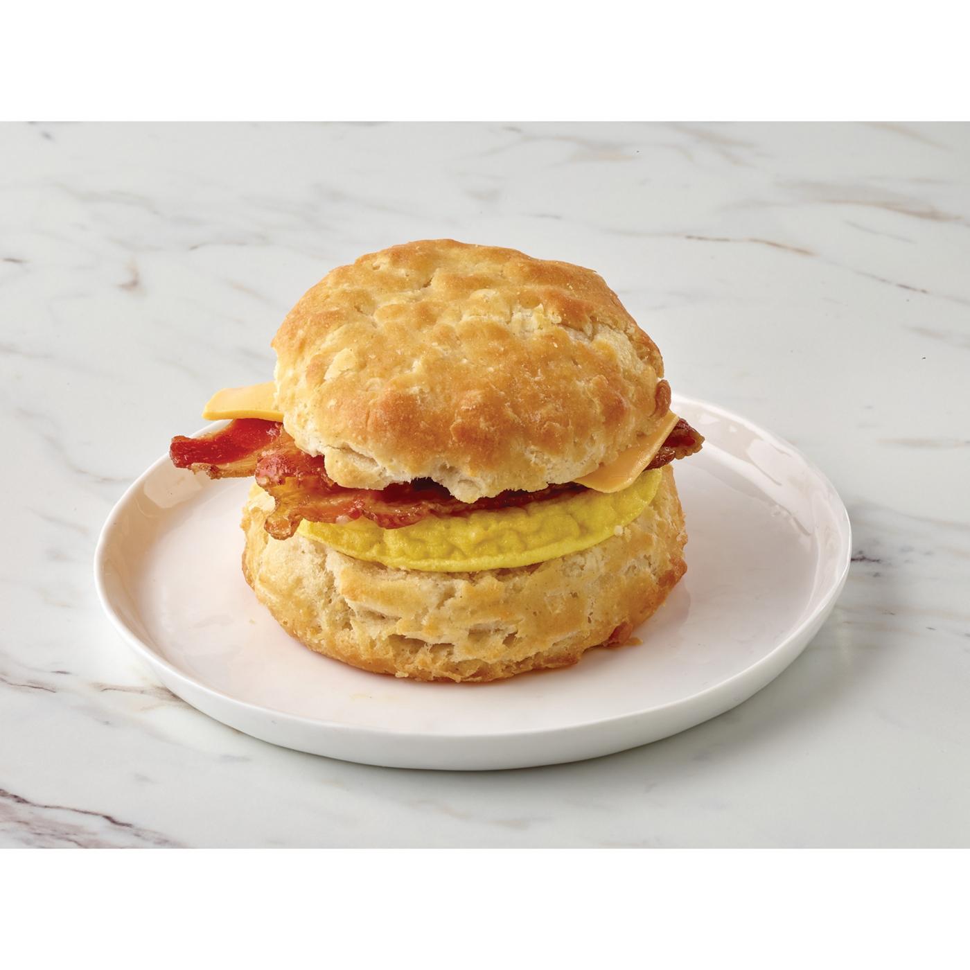 H-E-B Bakery Breakfast Biscuit Sandwich - Bacon, Egg & Cheese; image 4 of 4