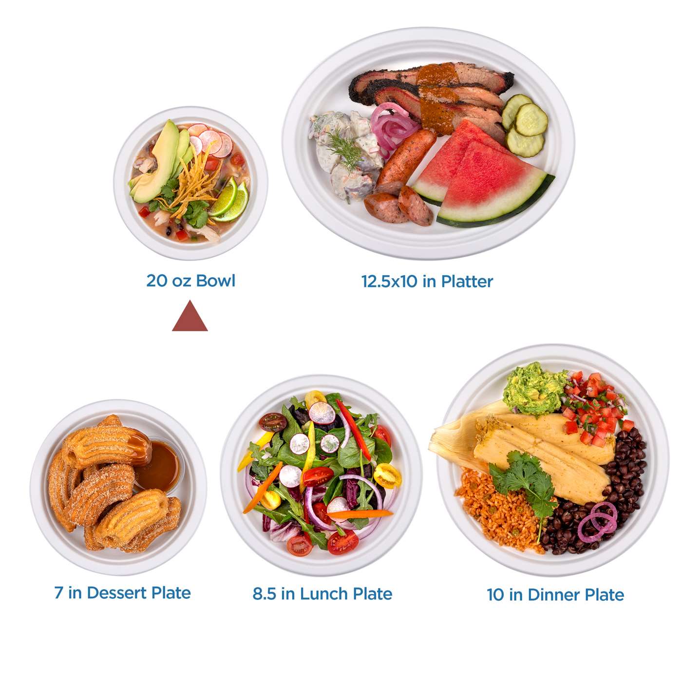 Elegant Living by H-E-B 20 oz Disposable Paper Bowls; image 2 of 4