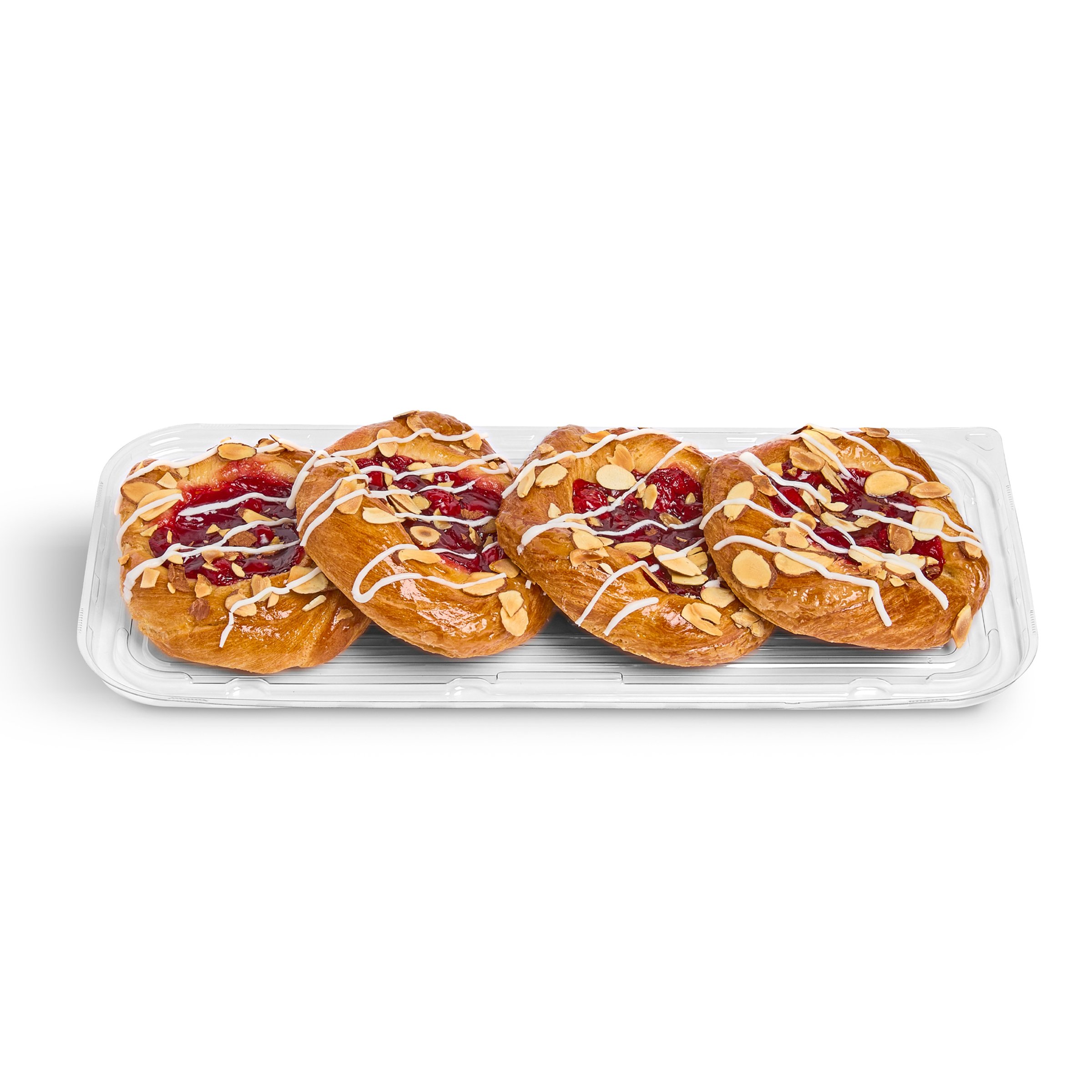 H-E-B Bakery Cherry Almond Danish Twist Pastries, 4 ct