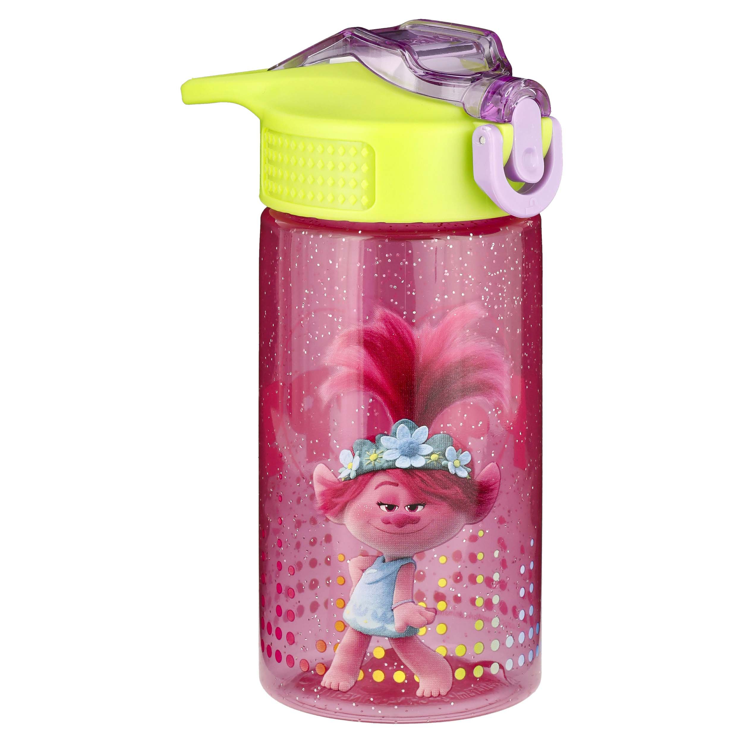 Zak Designs Trolls 2 Poppy Plastic Water Bottle with Straw Shop