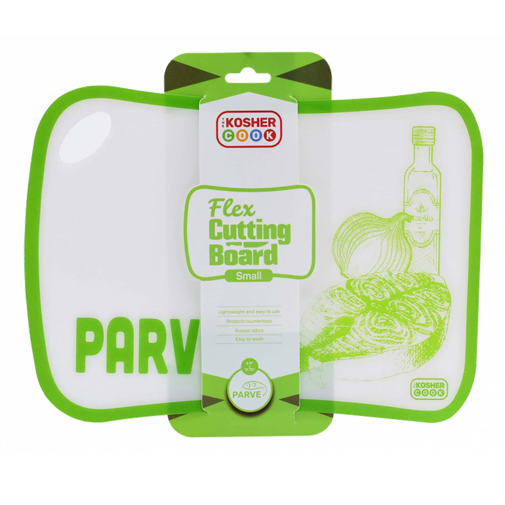 The Kosher Cook Parve Green Flex Cutting Board Shop Cutting Boards at