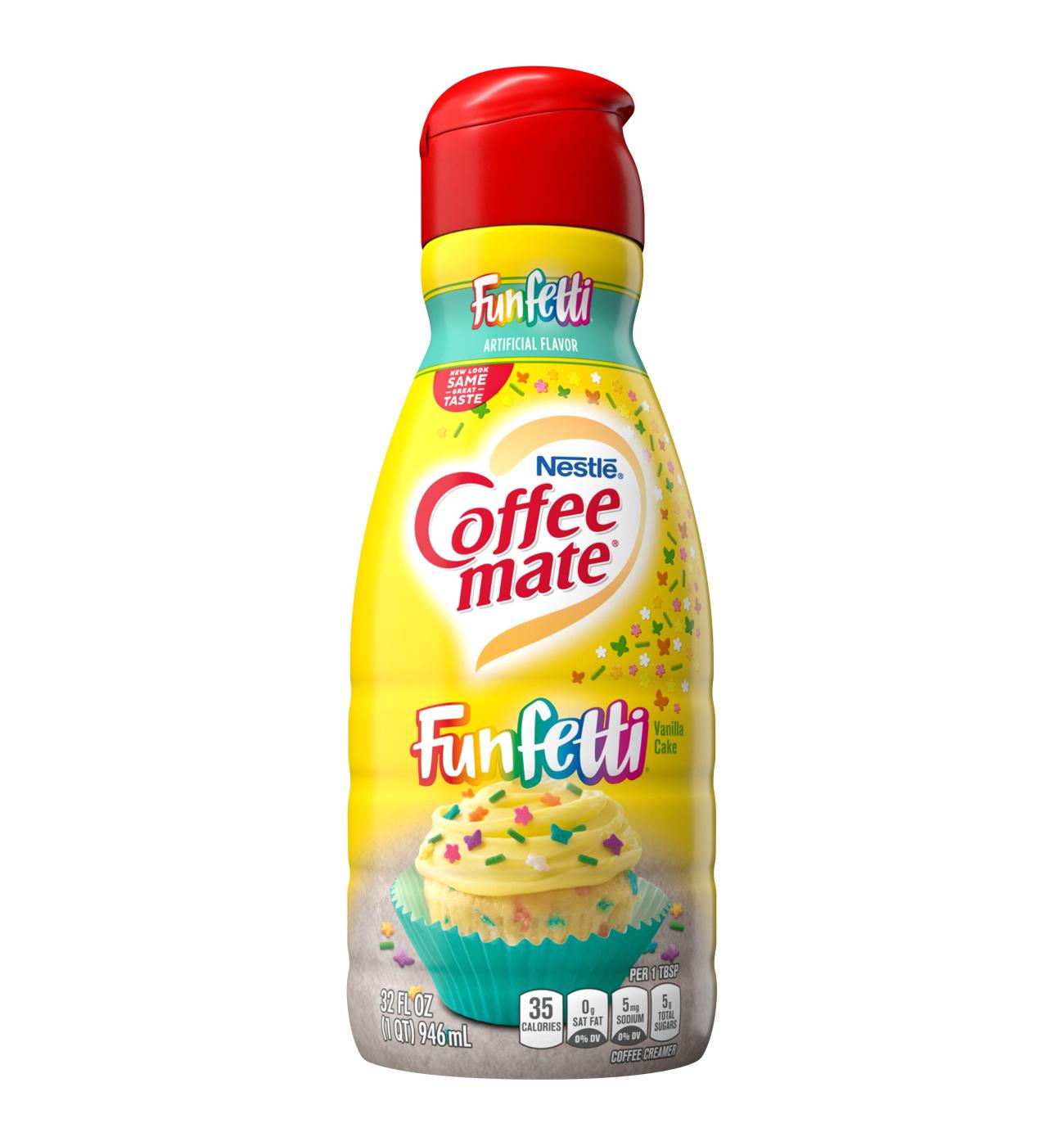 Nestle Coffee Mate Funfetti Vanilla Cake Liquid Coffee Creamer; image 1 of 3