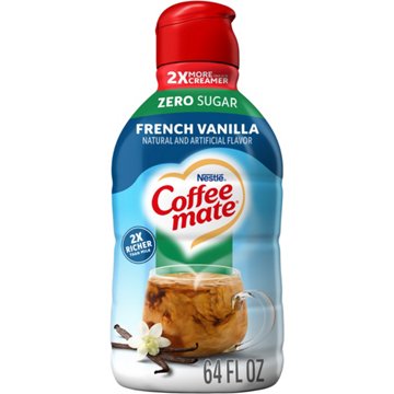 Nestle Coffee Mate Zero Sugar Coffee Creamer - French Vanilla , 64 oz