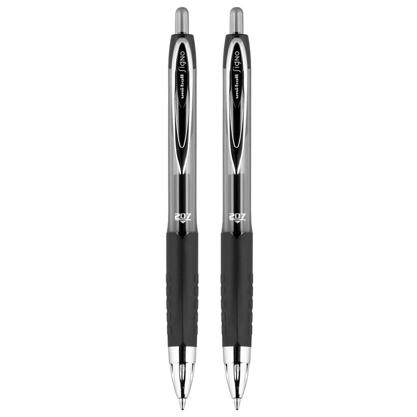 uniball 207 0,7mm Retractable Gel Pens - Black Ink; image 3 of 5