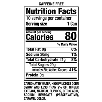 Canada Dry Ginger Ale Soda 10 pk Mini Cans, 7.5 oz