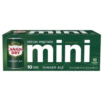 Canada Dry Ginger Ale Soda 10 pk Mini Cans, 7.5 oz