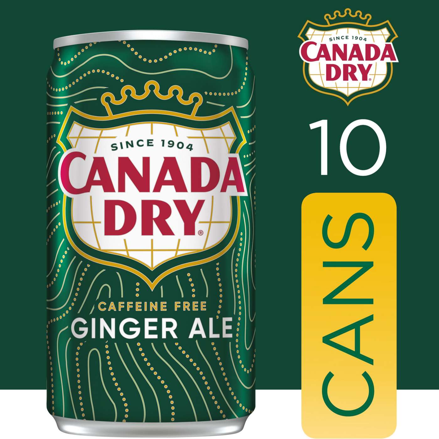 Canada Dry Ginger Ale Soda 10 pk Mini Cans; image 6 of 6