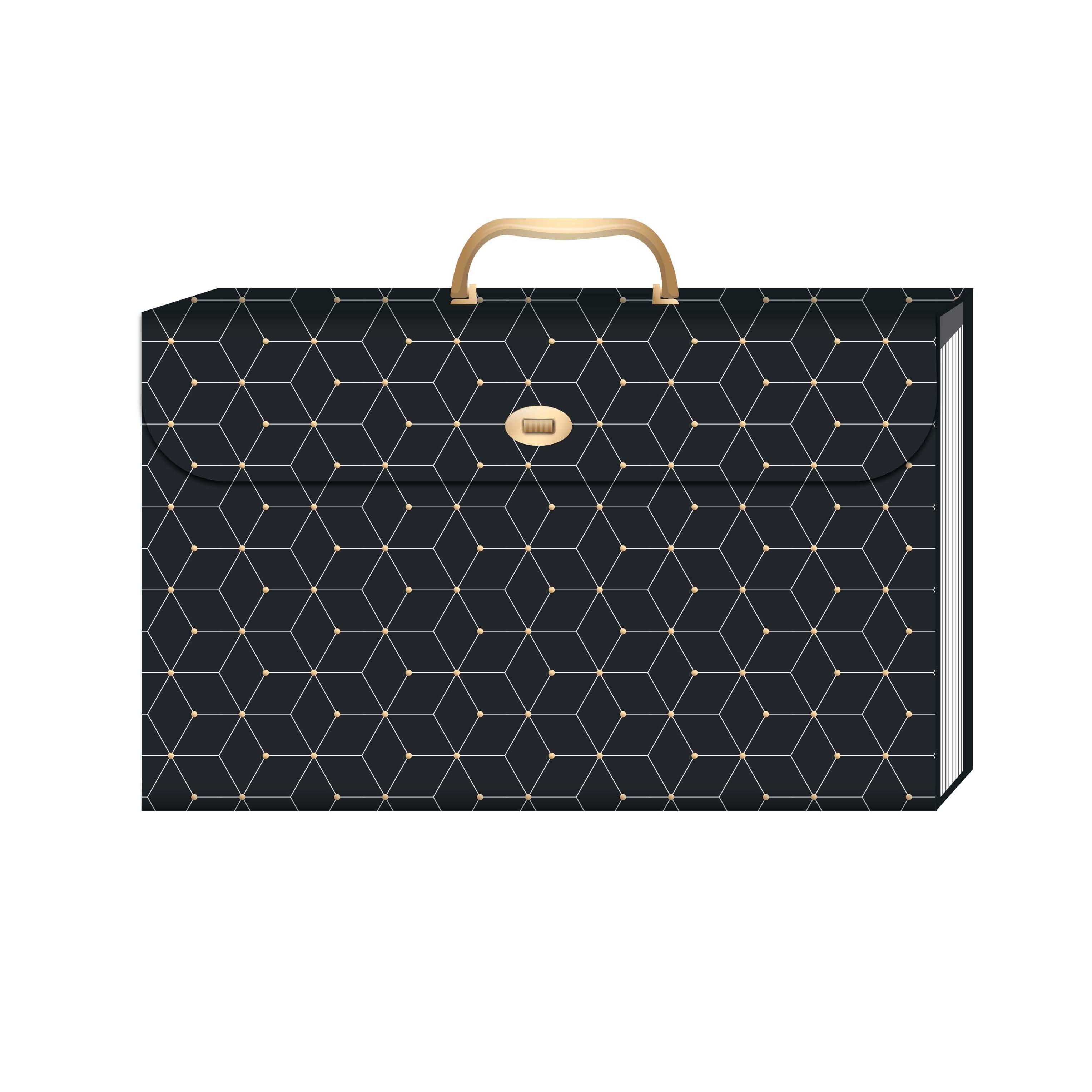 U Brands Modern Classic 19 Pocket Letter Size Expandable File Folder