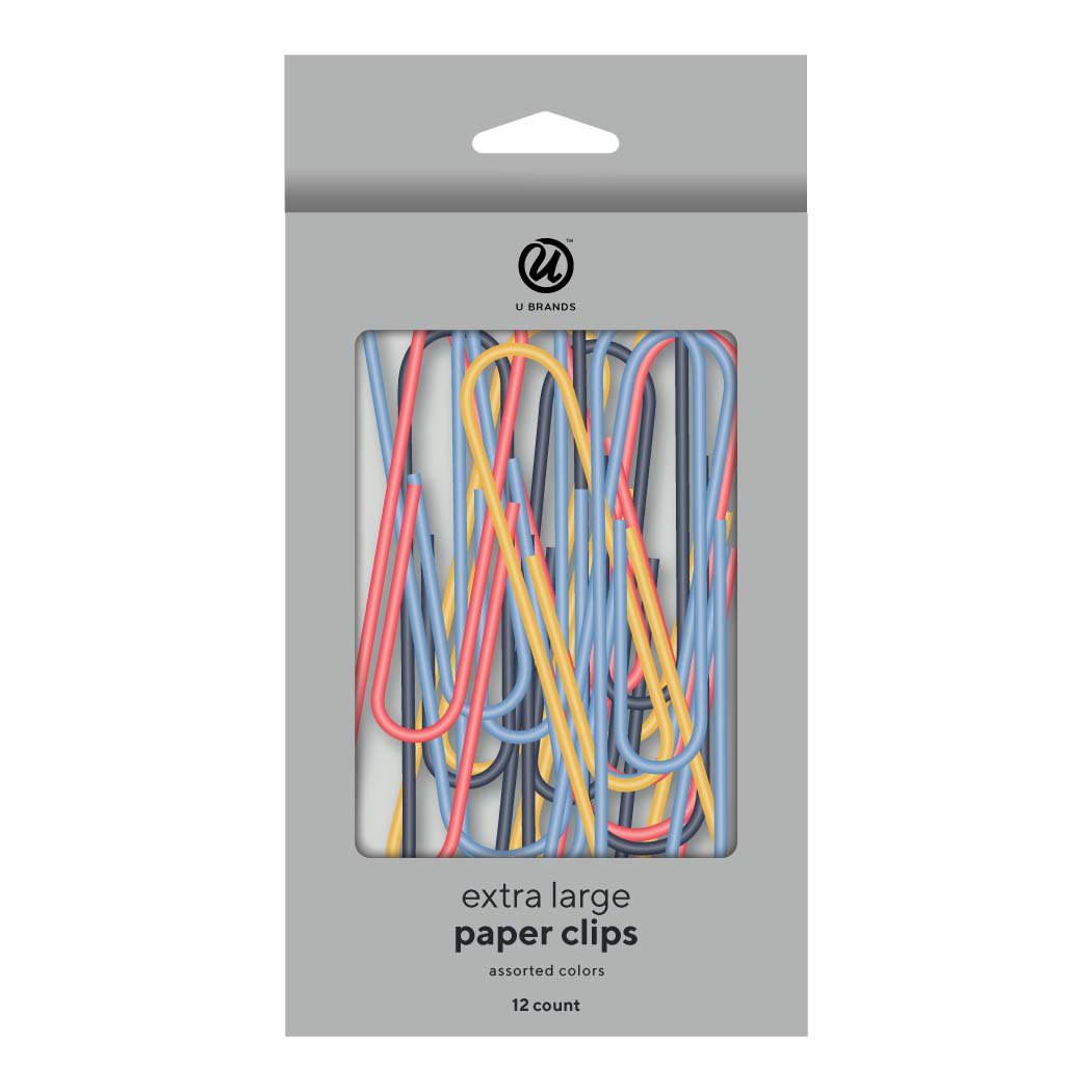 U Brands Retro Geo Extra Large Paper Clips Shop Paper clips