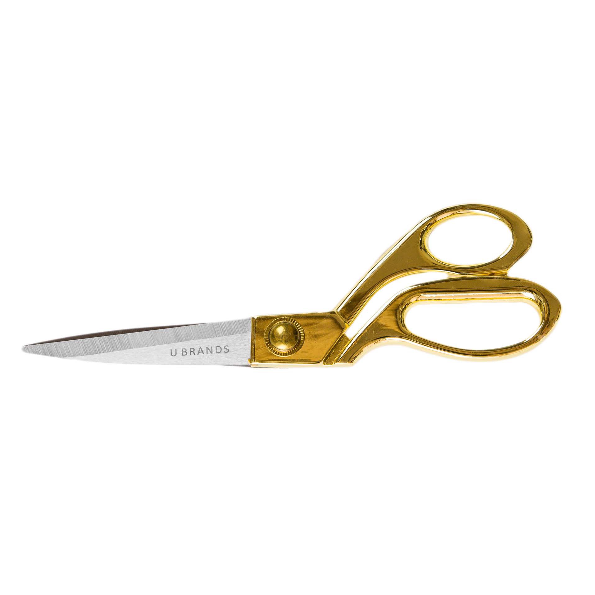 UBRAND METALLIC GOLD 8 STAINLESS STEEL SCISSORS FOR DESK,OFFICE-GREAT  QUALITY