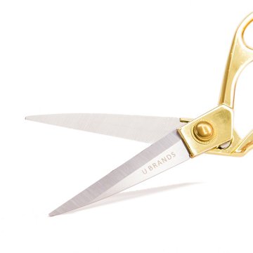 U Brands Metal Scissors - Gold, 8"