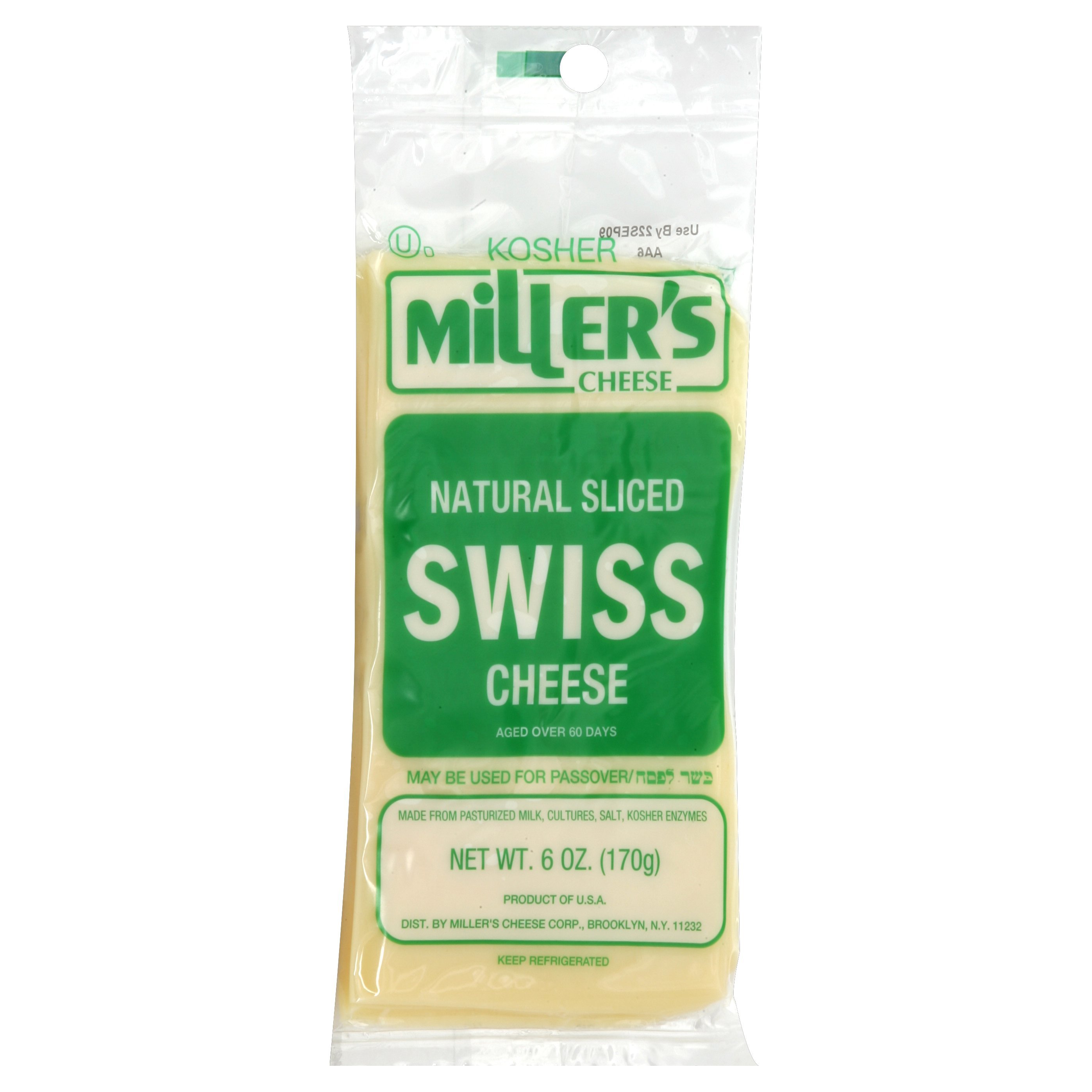 Miller's Cheese Natural Sliced Swiss Cheese Shop Cheese at HEB