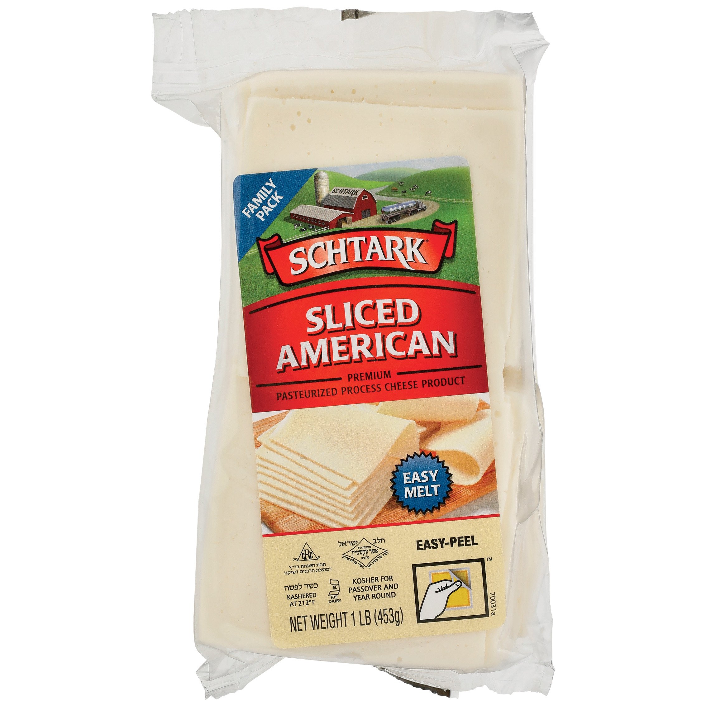 Schtark Sliced White American Cheese, Kosher - Shop Cheese at H-E-B