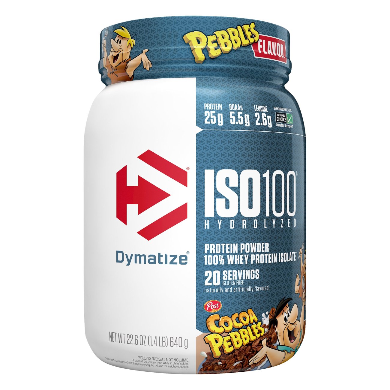 Dymatize ISO100 Hydrolyzed Whey 25g Protein Powder - Cocoa Pebbles, 22.6 oz