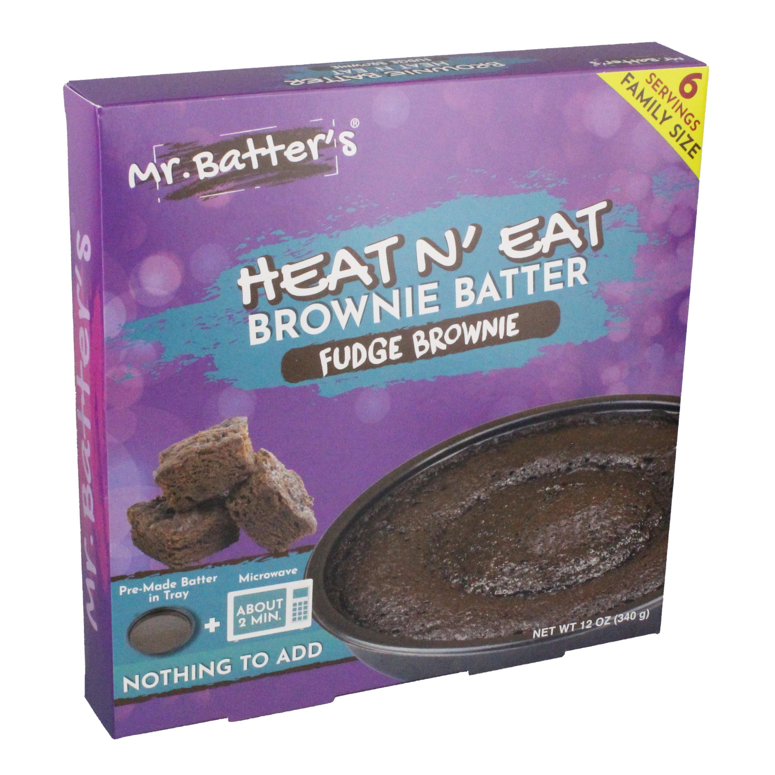 Mr. Batter's Heat n' Eat Fudge Brownie Batter Tray Shop Baking Mixes at HEB
