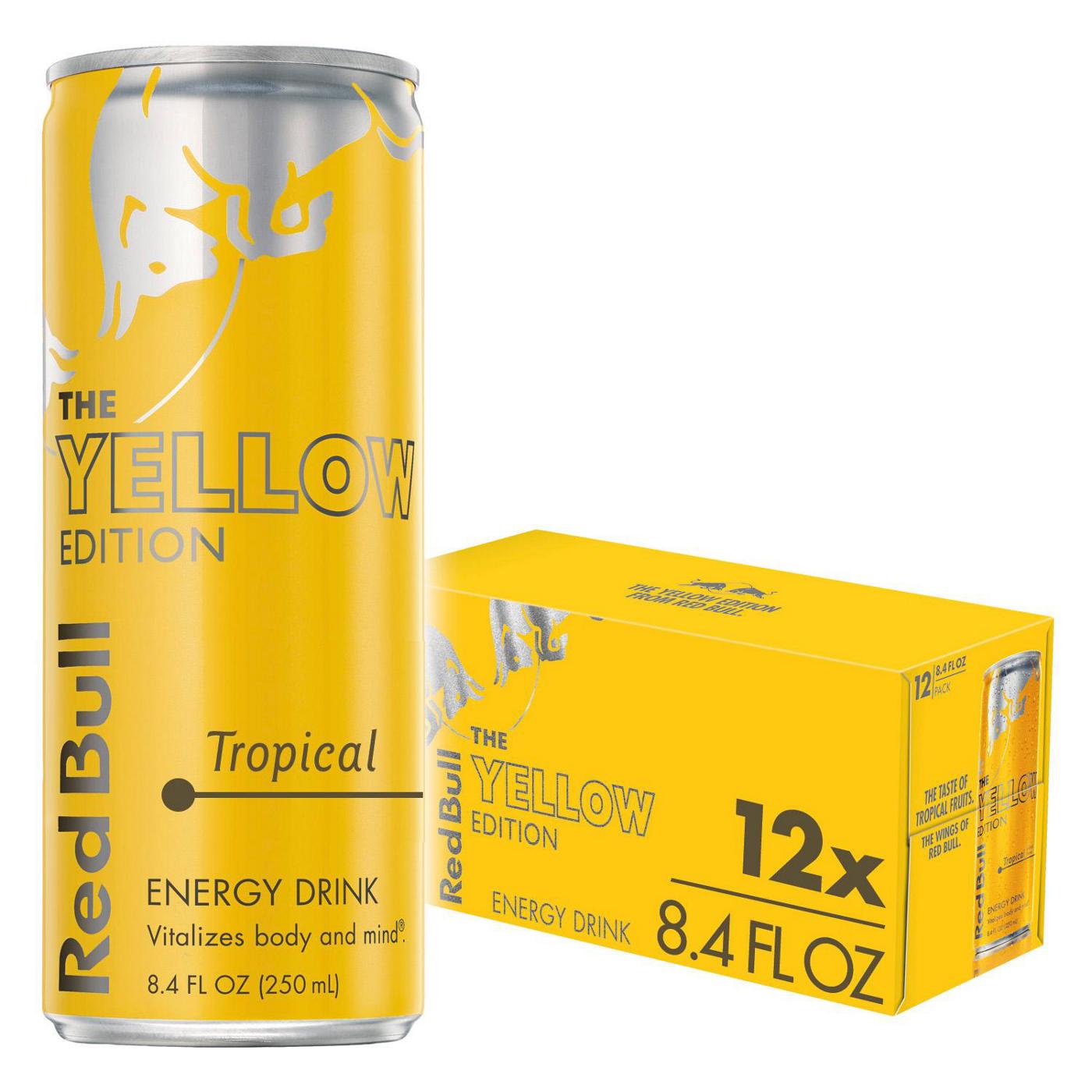 Red Bull The Yellow Edition Tropical Energy Drink 8.4 oz Cans; image 5 of 6