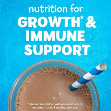 PediaSure Grow & Gain with Immune Support, Kids Protein Shake, 7g Protein, Chocolate 8-fl-oz Bottle