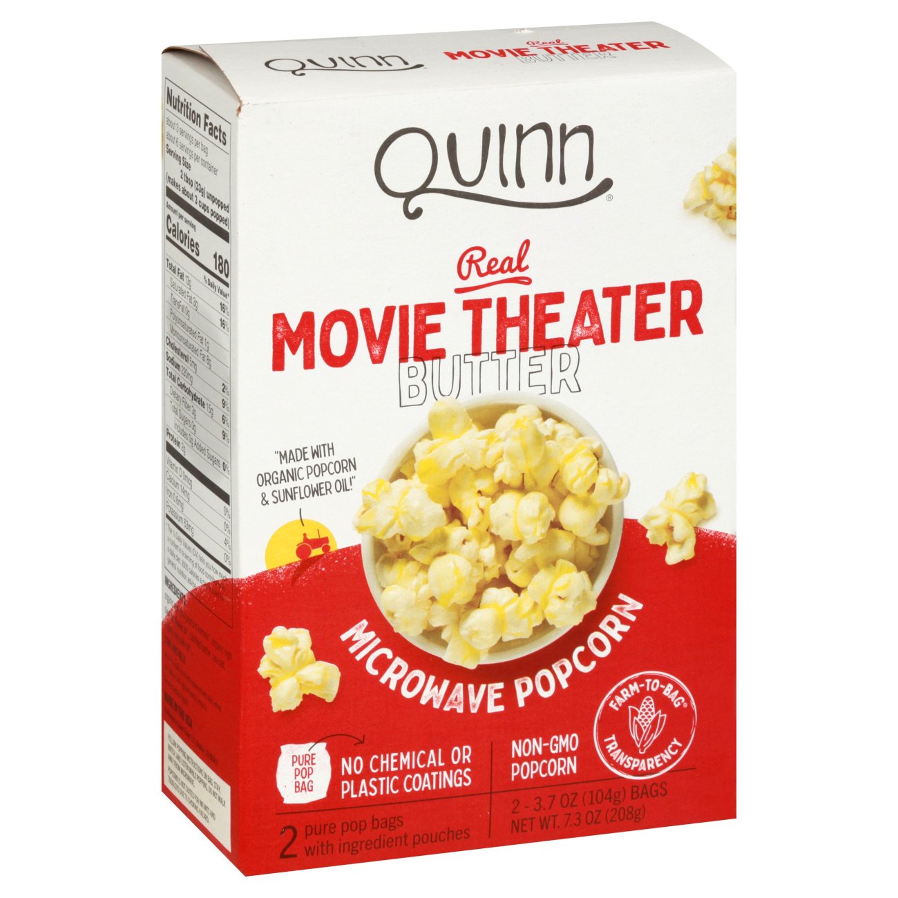 Quinn Movie Theater Butter Microwave Popcorn Shop Popcorn at HEB