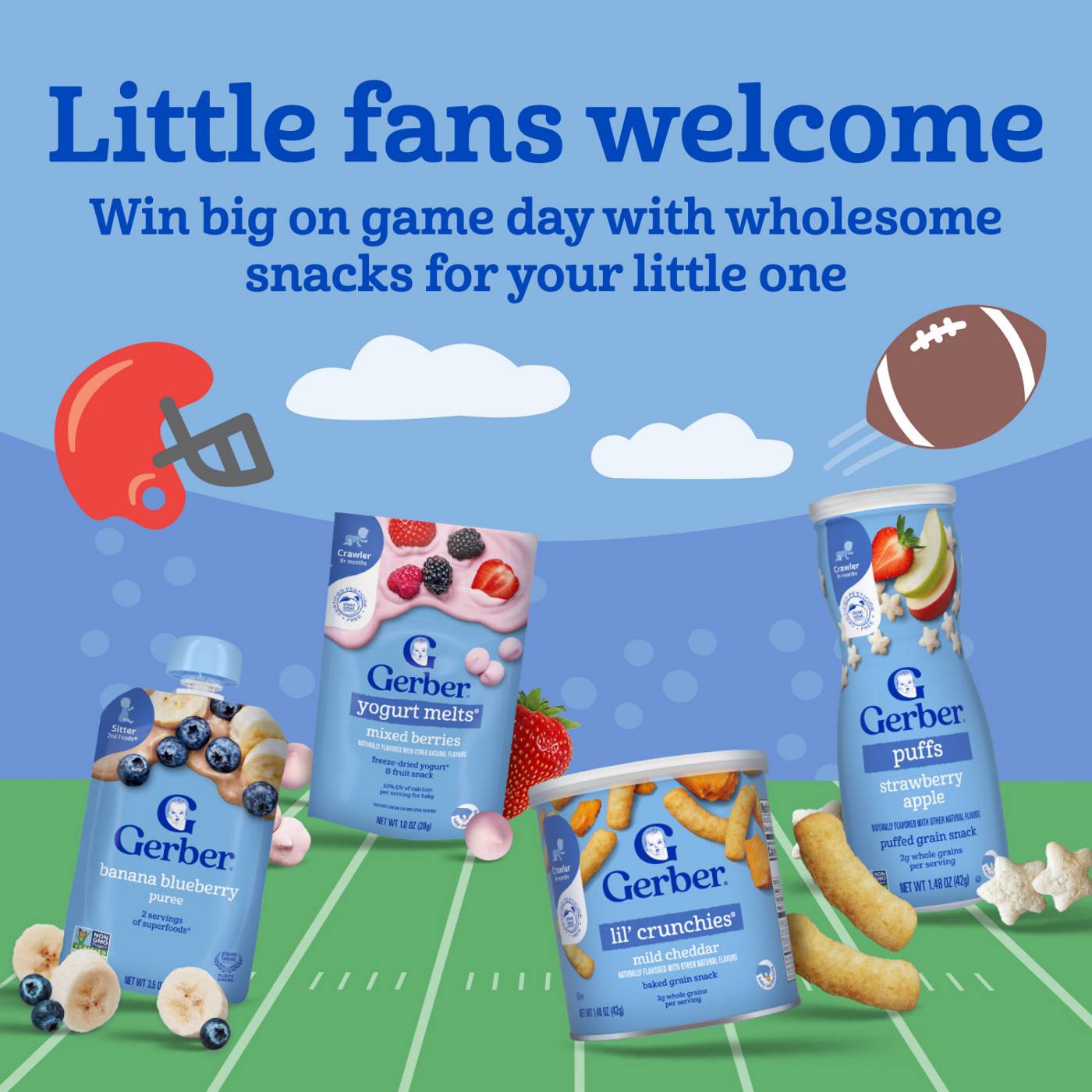 Gerber Snacks for Baby Grain & Grow Puffs Variety Pack - Banana & Strawberry Apple; image 8 of 8