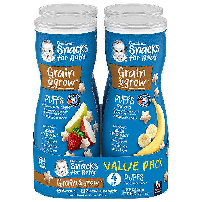 Gerber Puffs Cereal Snack Variety Pack Shop Food And Formula At H E B