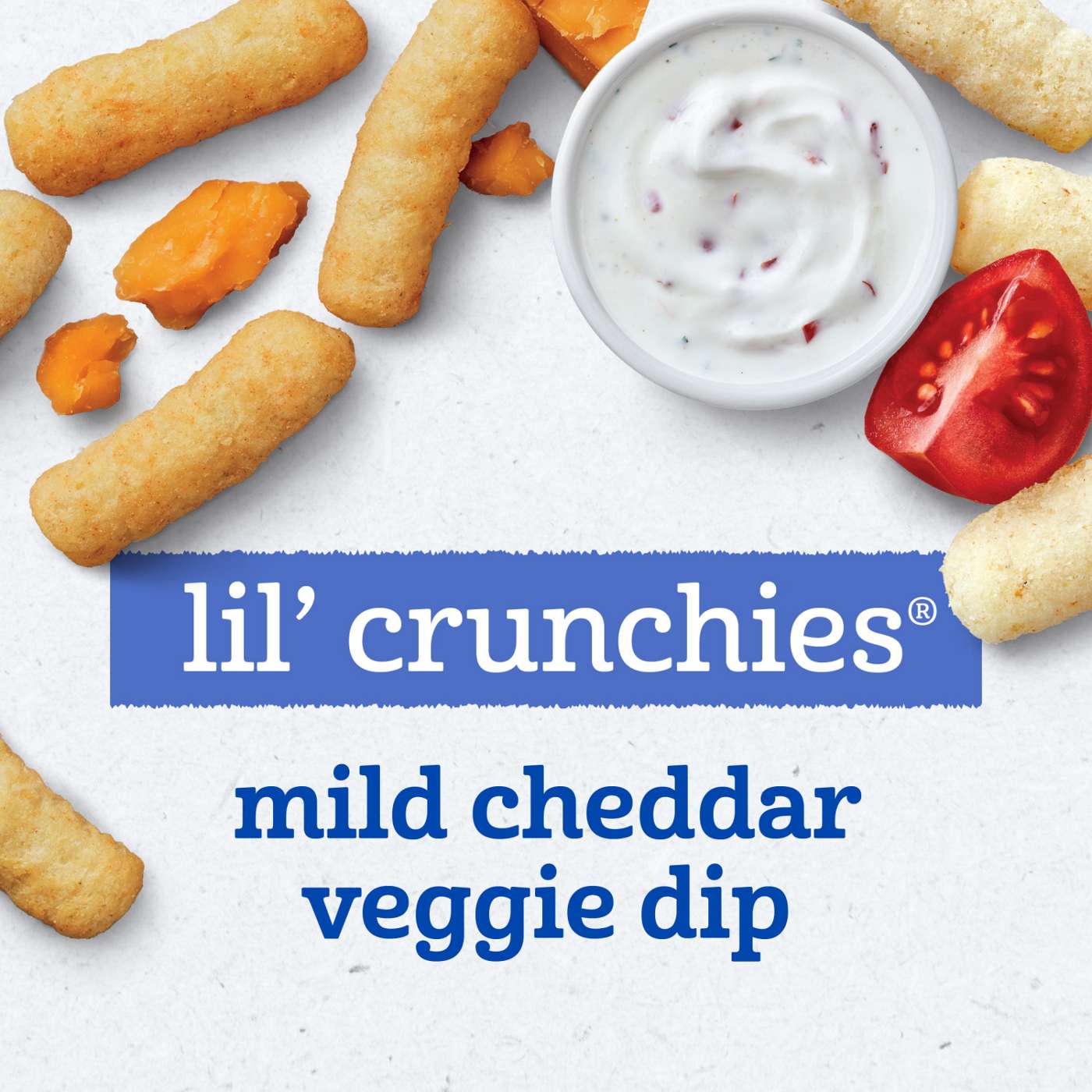Gerber Snacks for Baby Lil' Crunchies Variety Pack - Mild Cheddar & Veggie Dip; image 2 of 8