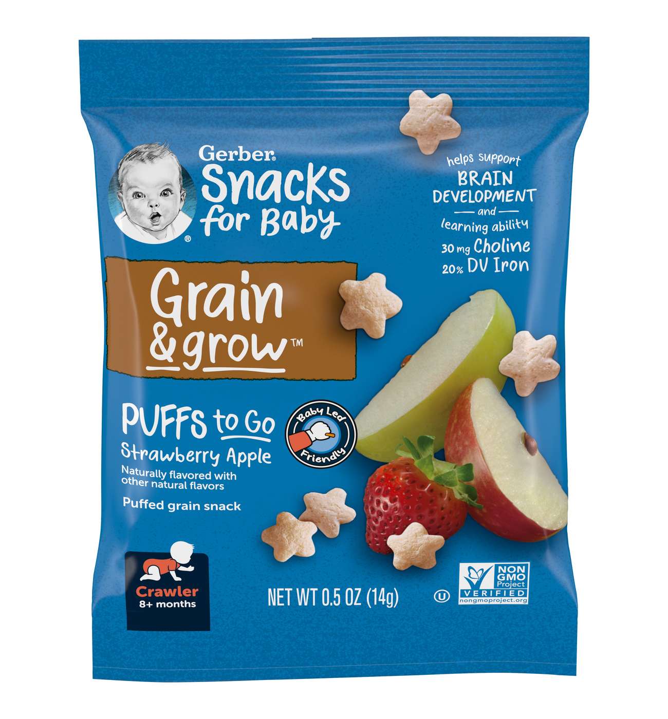 Gerber Puffs to Go - Strawberry Apple; image 1 of 4