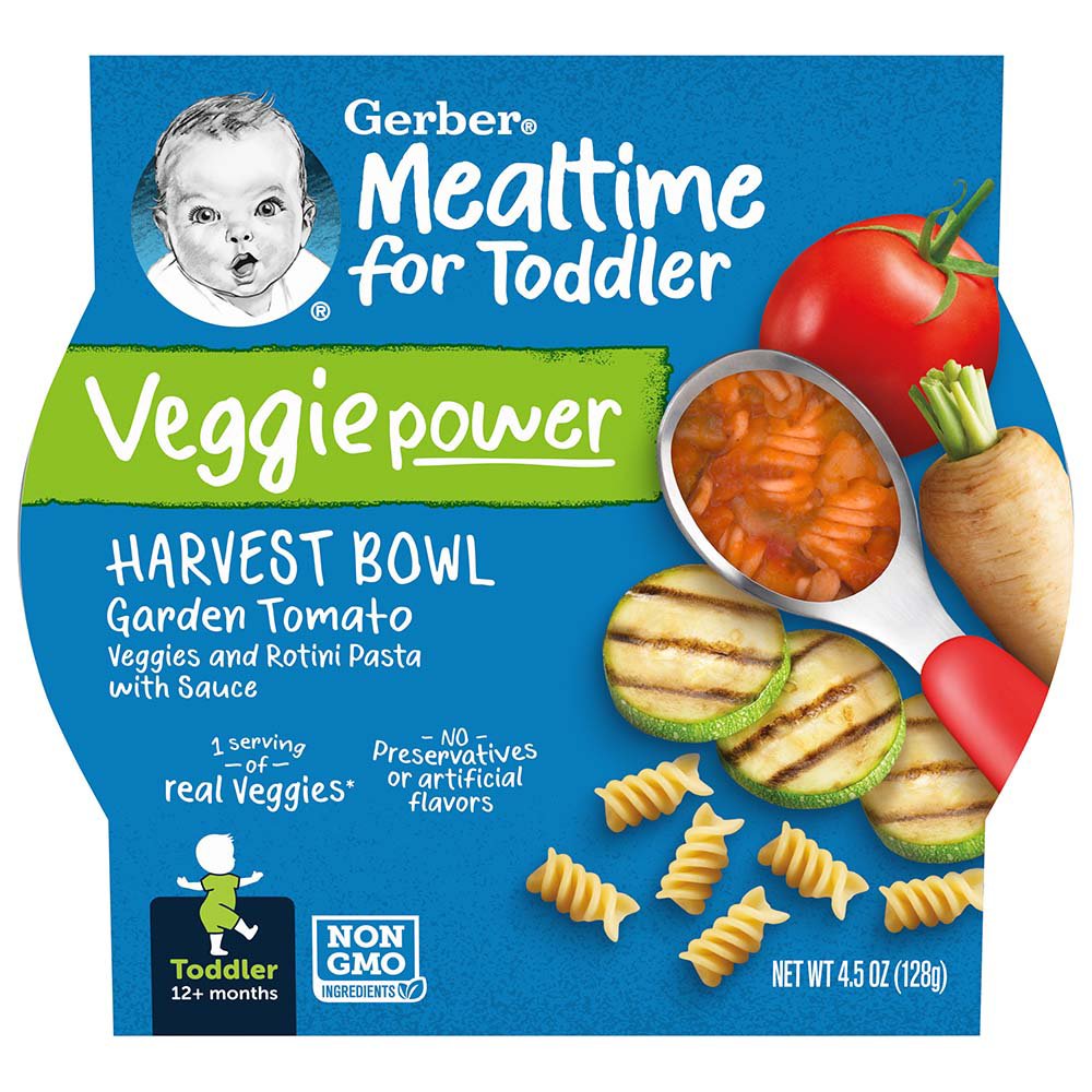 Gerber Mealtime for Toddler Veggiepower Harvest Bowl - Garden Tomato ...