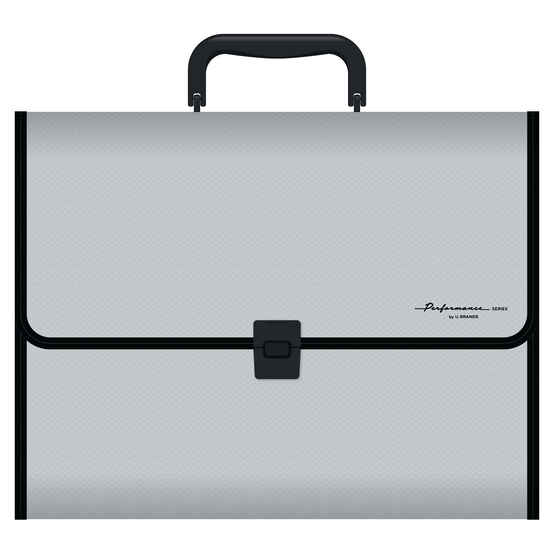 U Brands Performance Series Grey 24 Pocket Expandable File Folder
