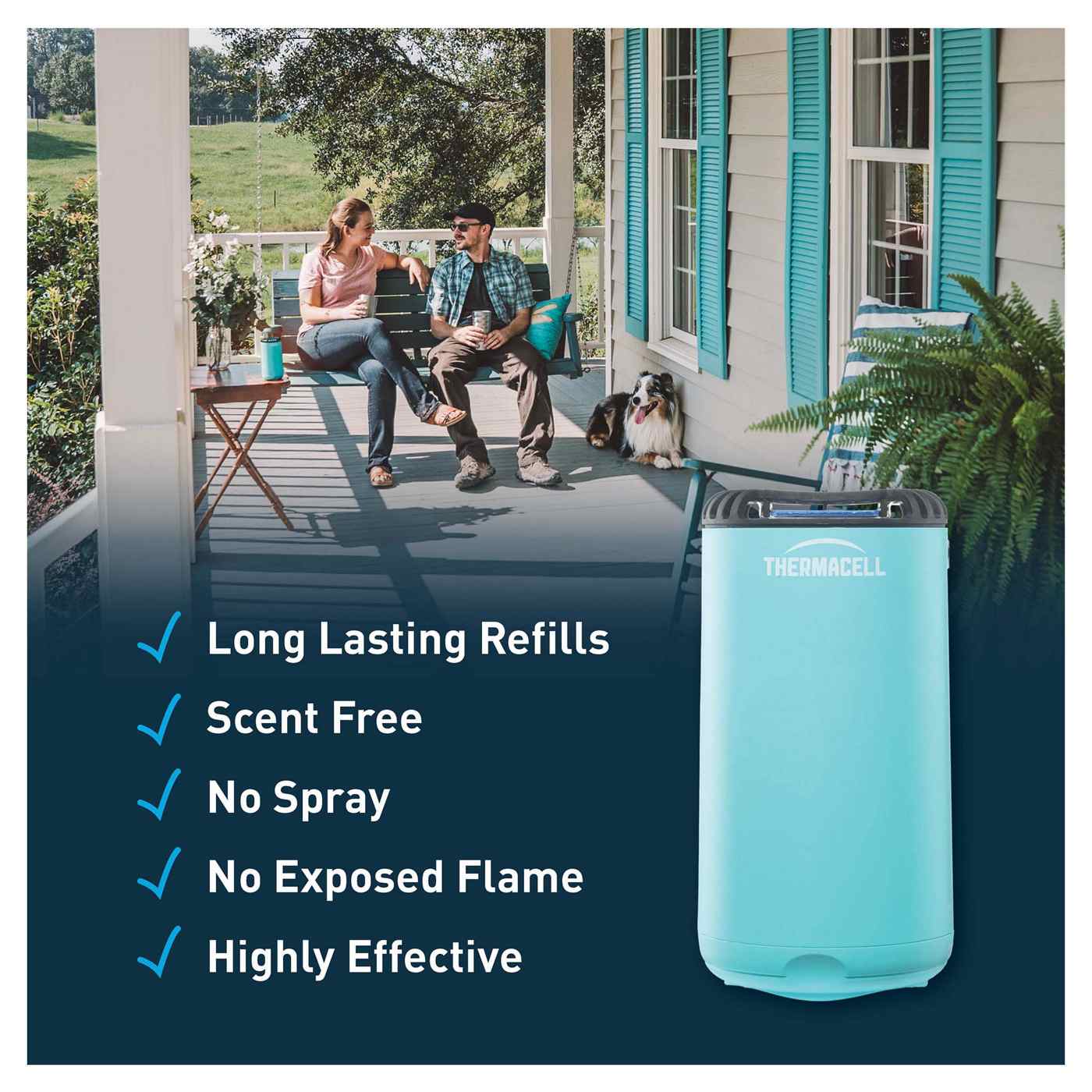 Thermacell Repellents, Inc Patio Shield Mosquito Repeller Glacier