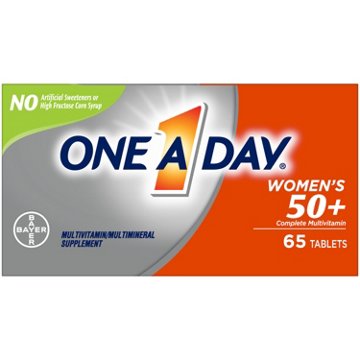 One A Day Women's 50+ Complete Multivitamin Tablets, 65 ct