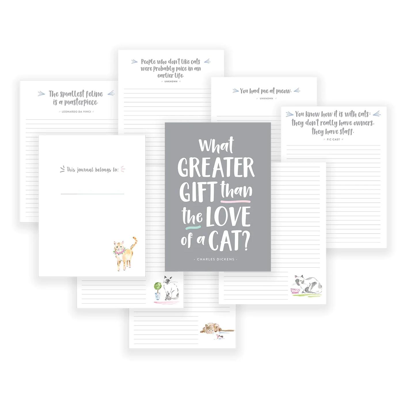 Eccolo Cat Lover's Journal; image 2 of 3