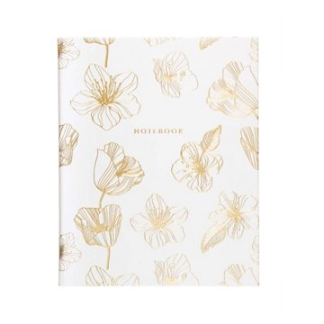 Eccolo Gold Flower Sketches Journal, 8" x 10"