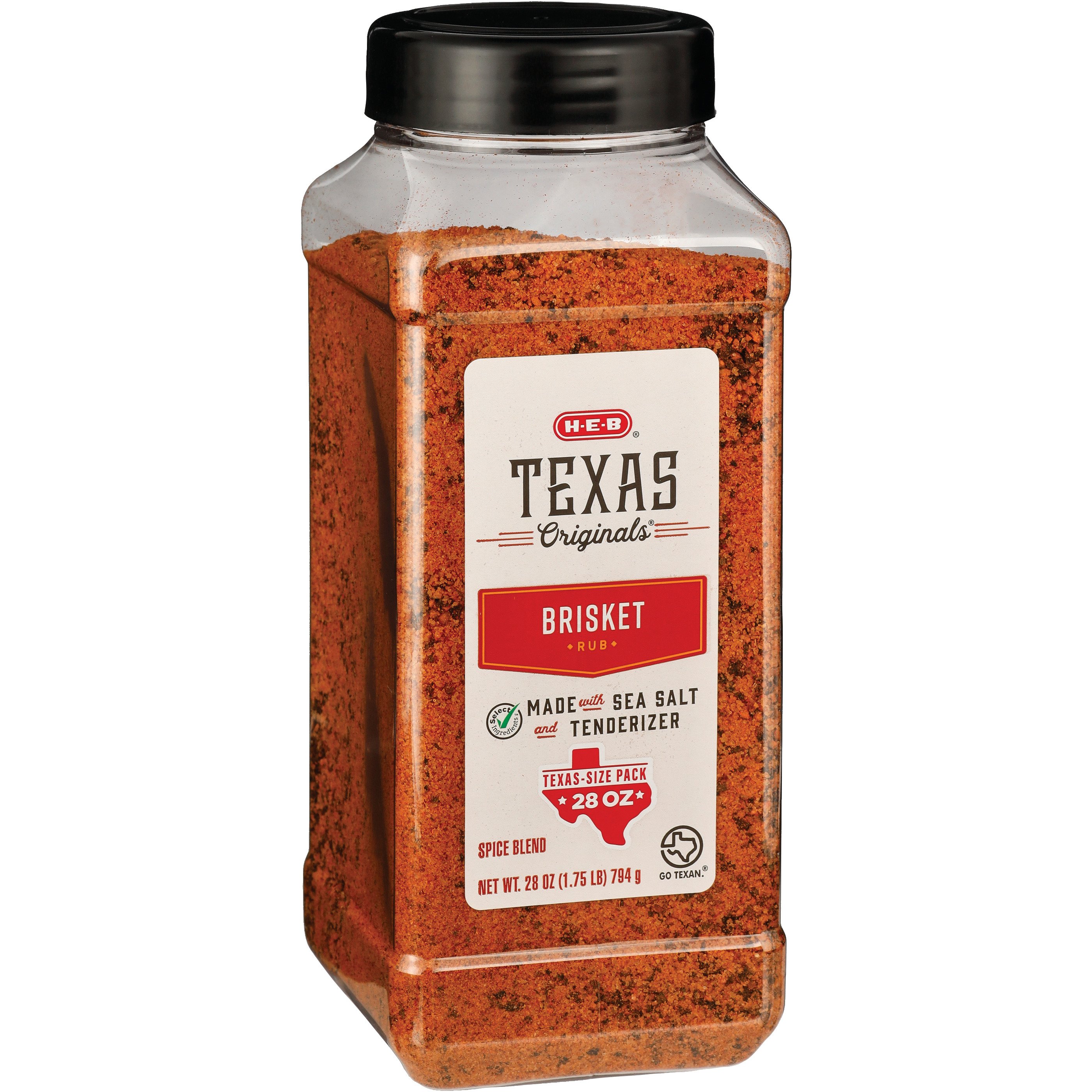 H-E-B Select Ingredients Texas Originals Brisket Rub Spice Blend Value ...