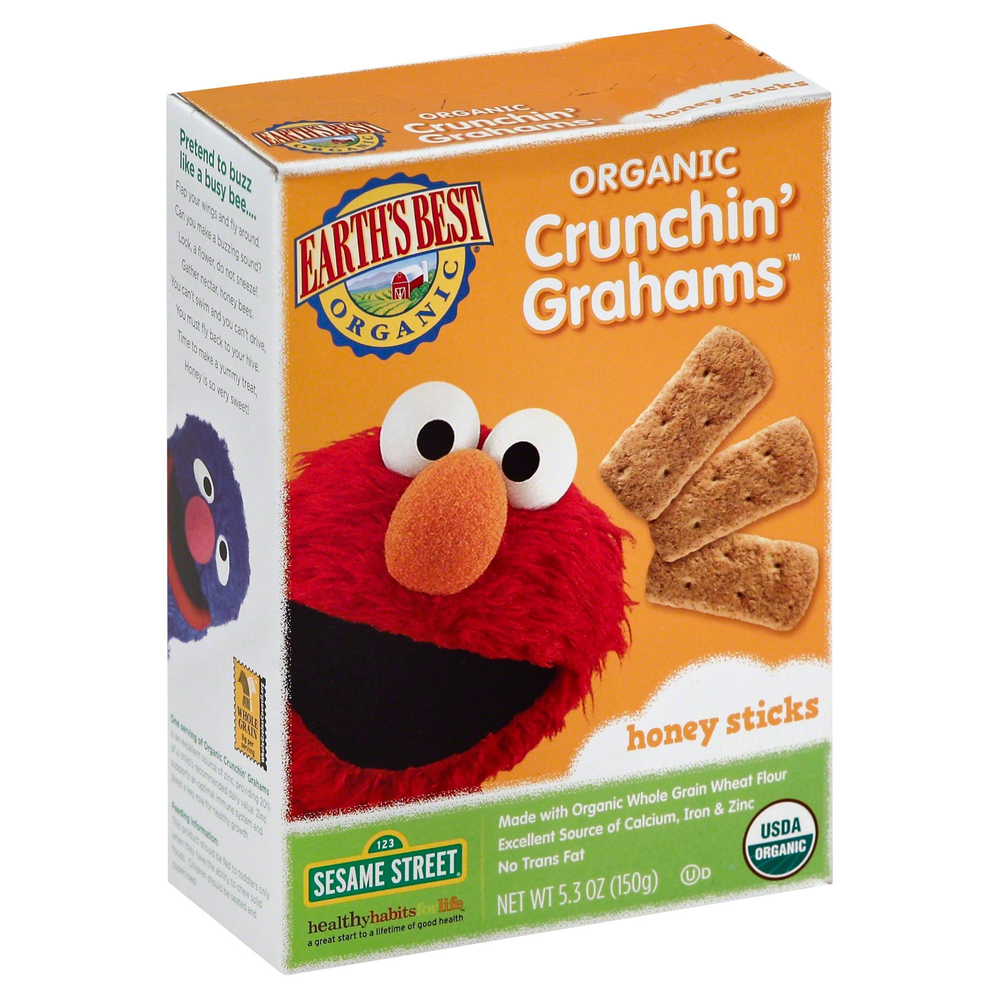 Earth's Best Organic Honey Sticks Organic Crunchin' Grahams Shop