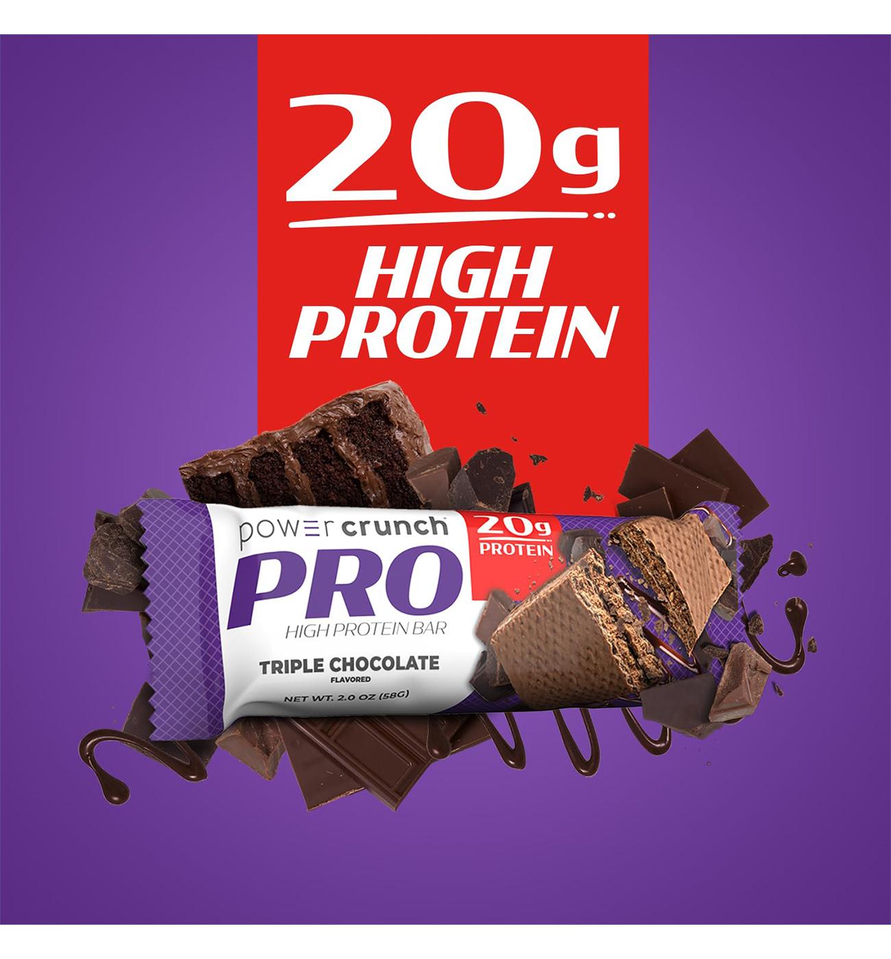 Power Crunch Pro 20g Protein Bars - Triple Chocolate; image 3 of 5