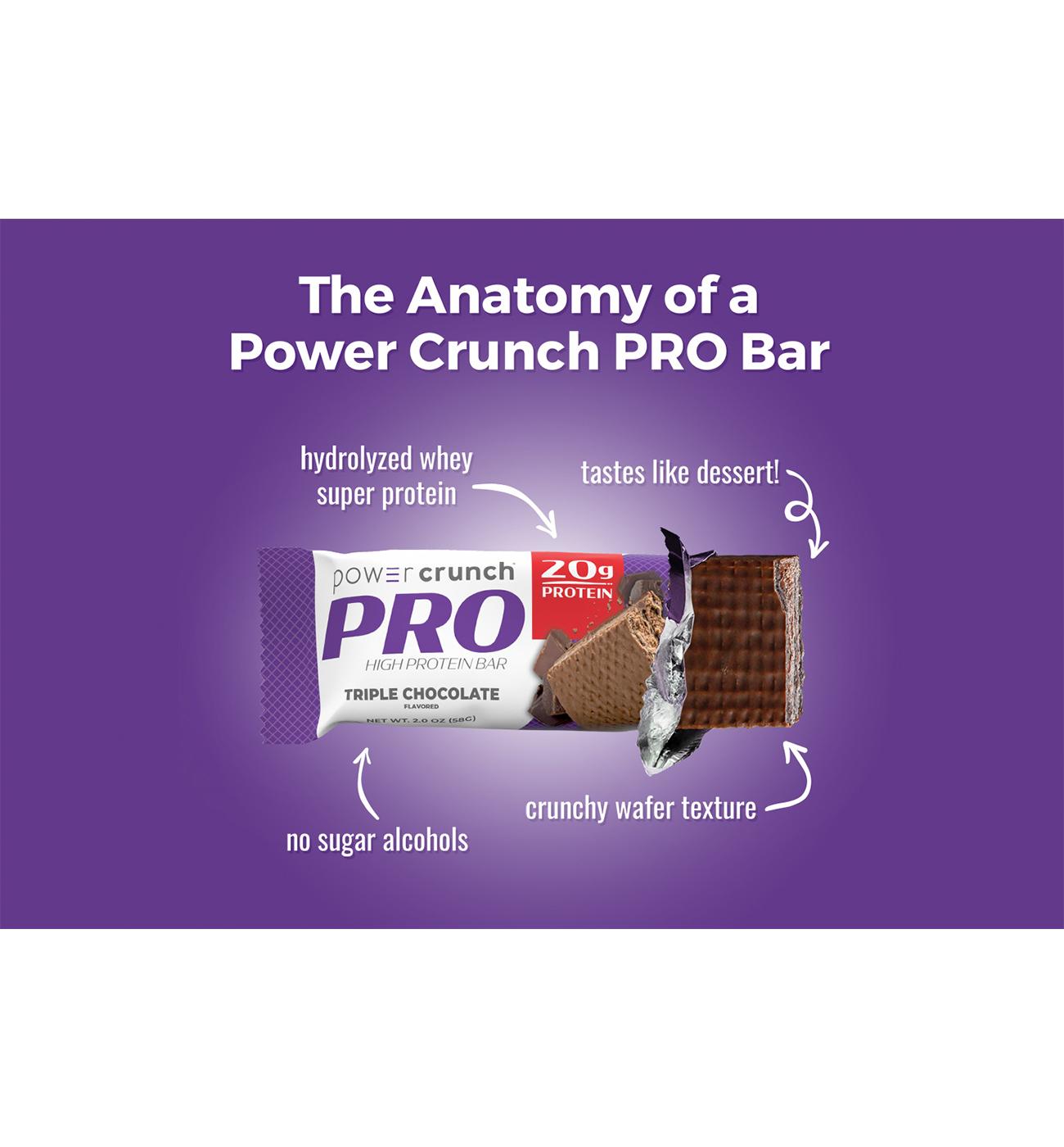 Power Crunch Pro 20g Protein Bars - Triple Chocolate; image 5 of 5