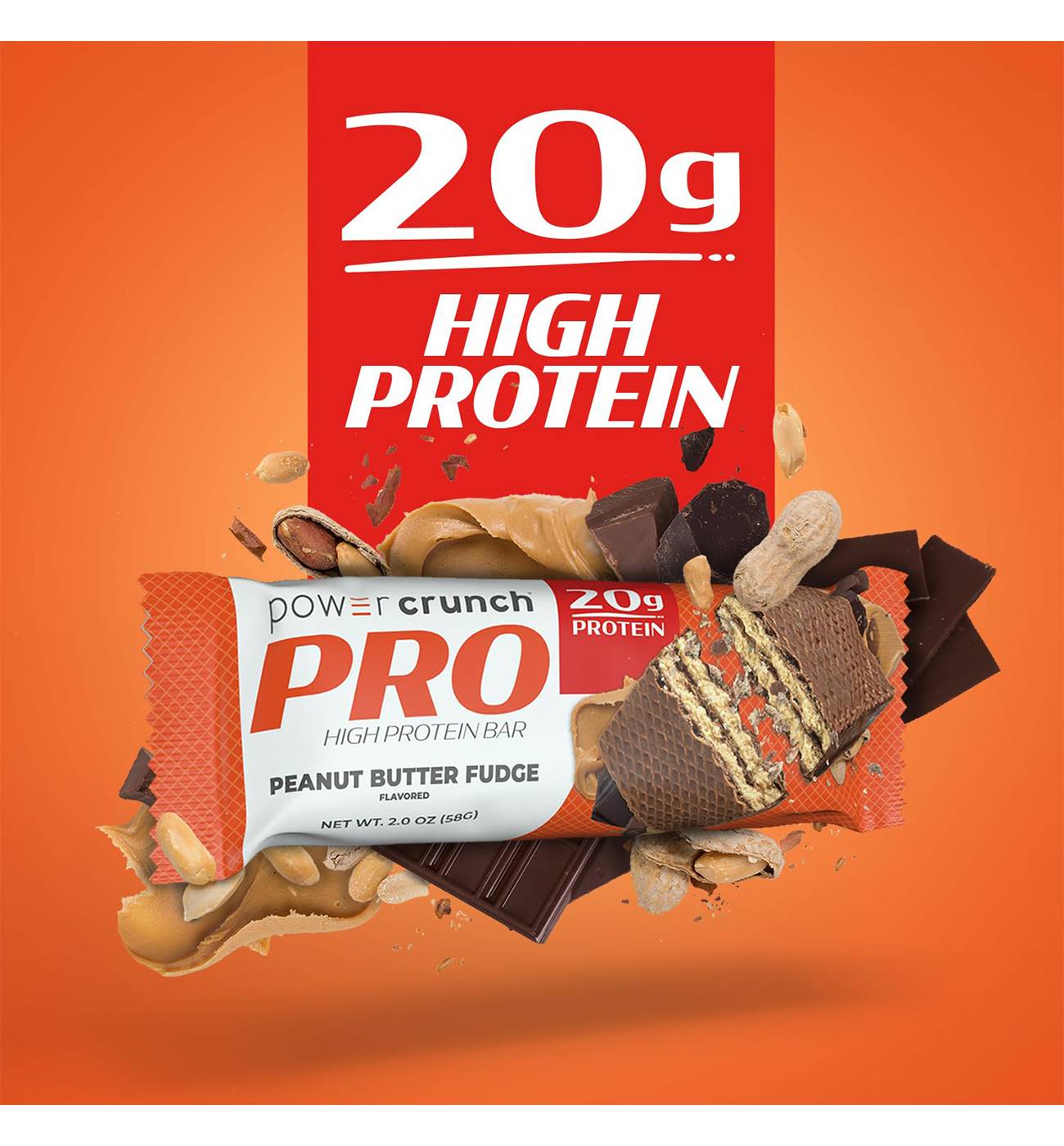 Power Crunch Pro 20g Protein Bars - Peanut Butter Fudge; image 3 of 5