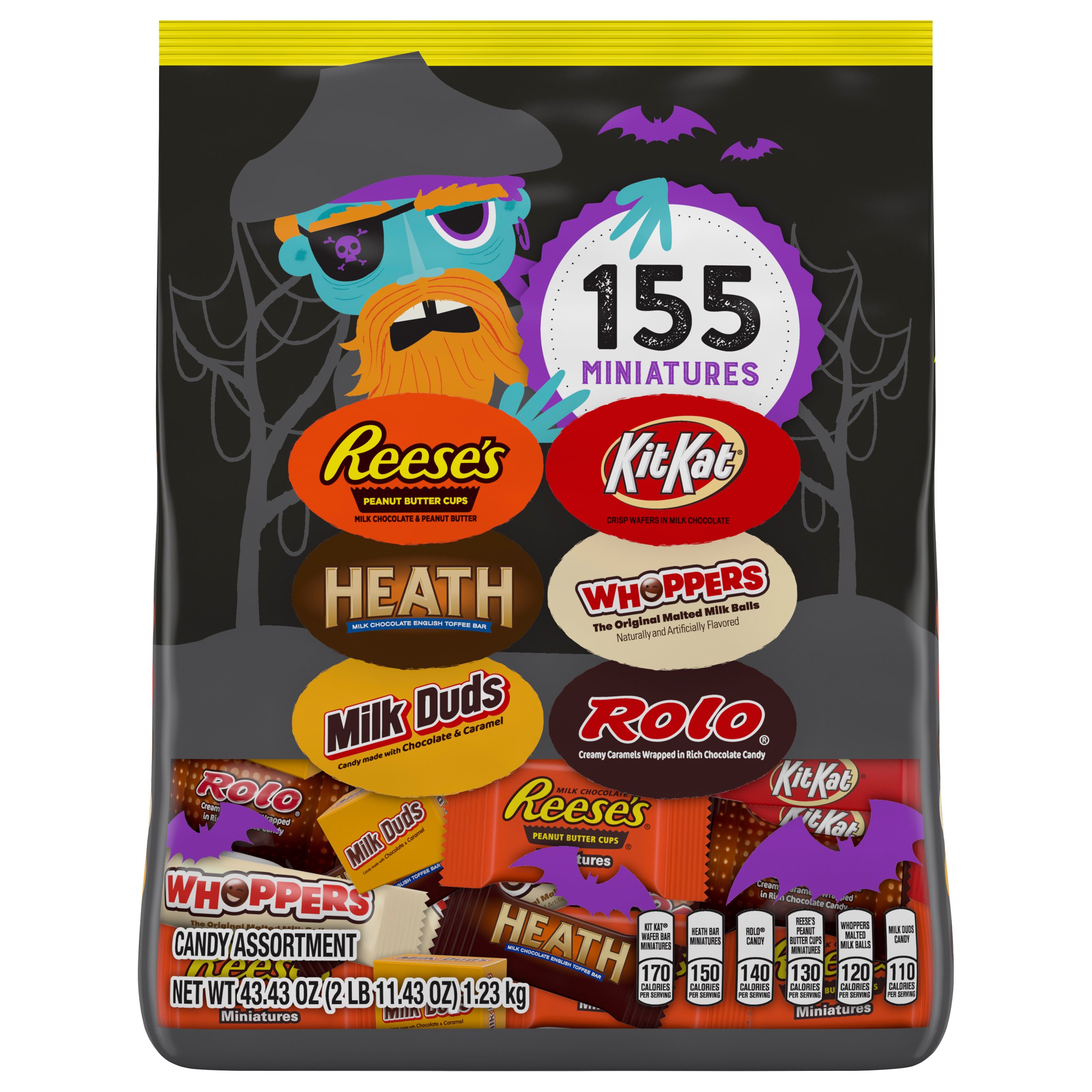 Hershey's Miniatures Assorted Chocolates Halloween Candy - Shop Candy ...