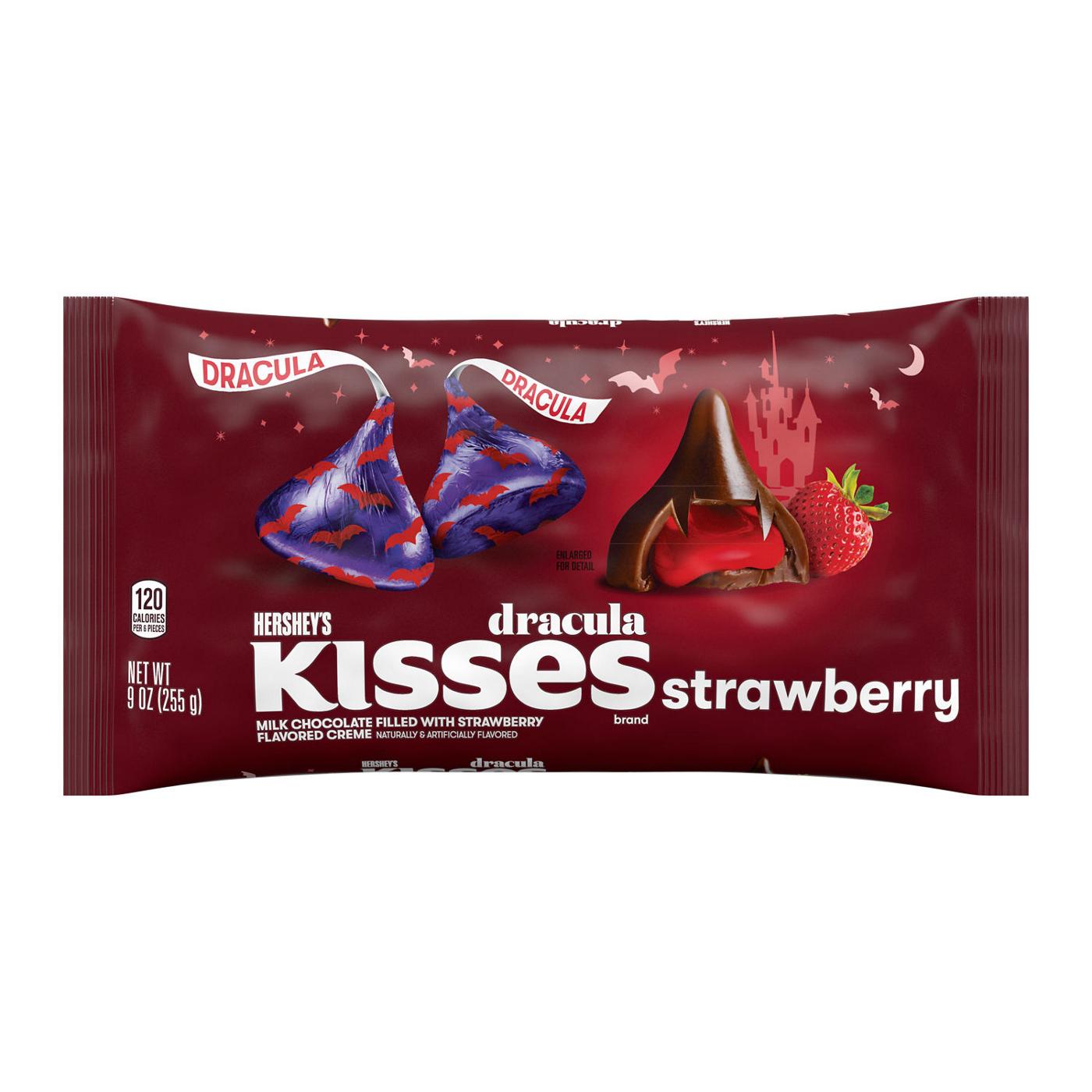 Hershey's Kisses Milk Chocolate with Strawberry Flavor Creme Halloween Candy; image 1 of 2