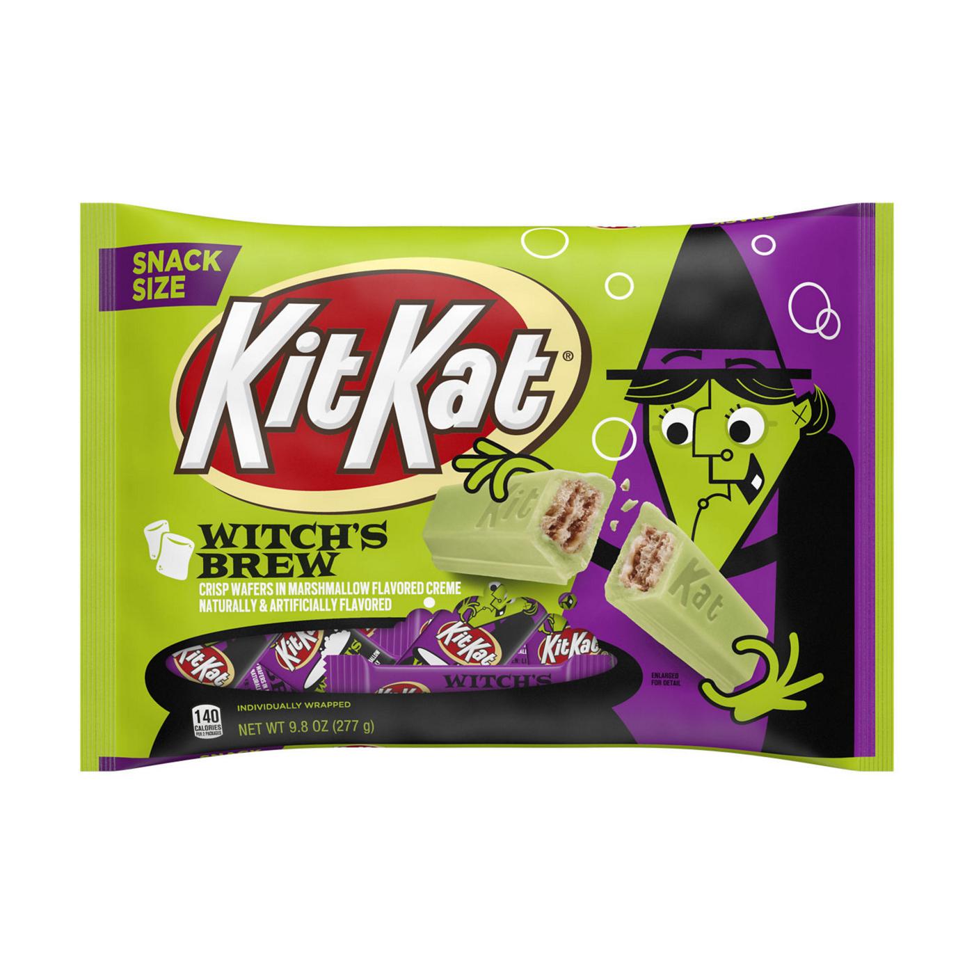 Kit Kat Witch's Brew Marshmallow Creme Wafer Snack Size Halloween Candy; image 1 of 7