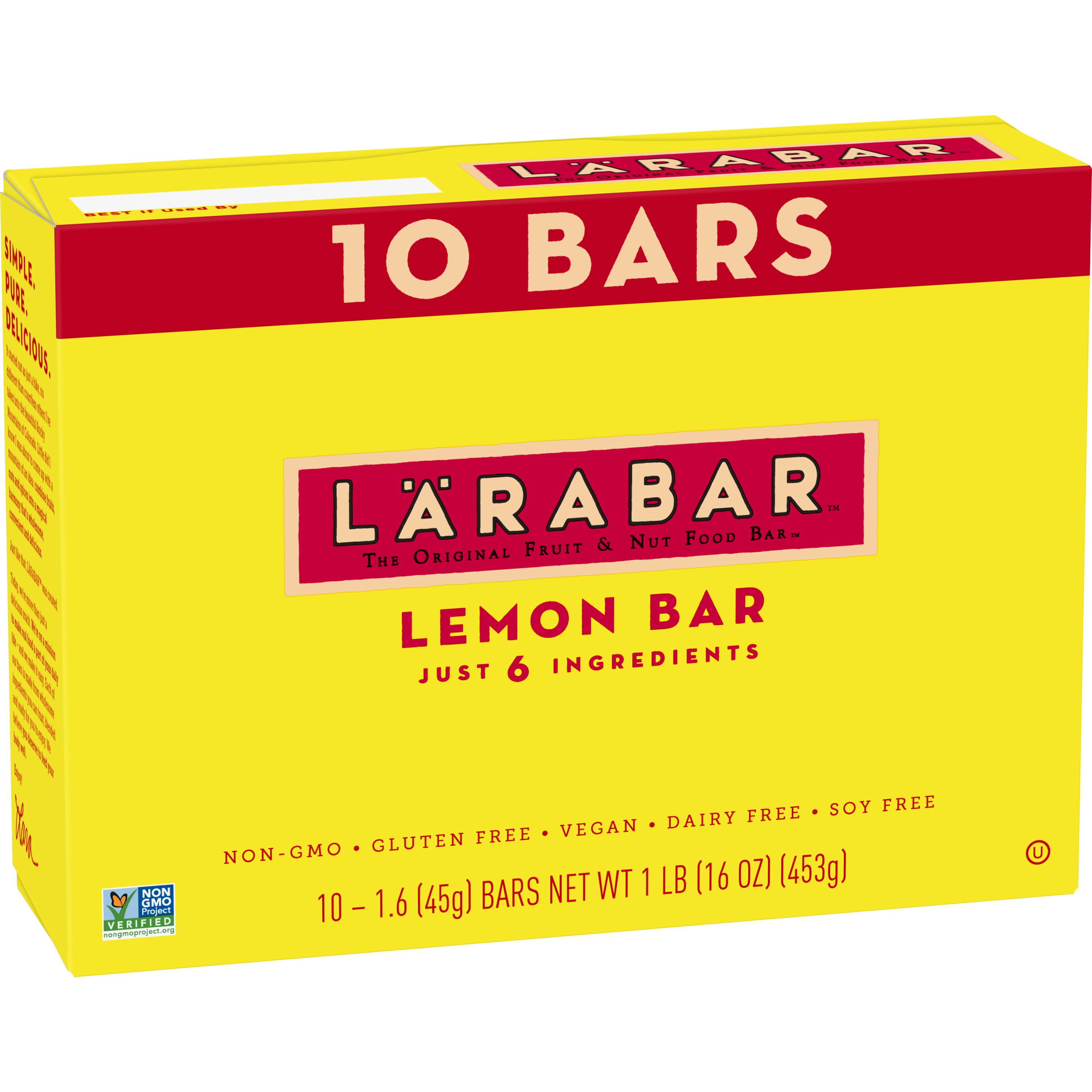 Larabar Lemon Bar Fruit & Nut Food Bar Shop Granola & Snack Bars at HEB