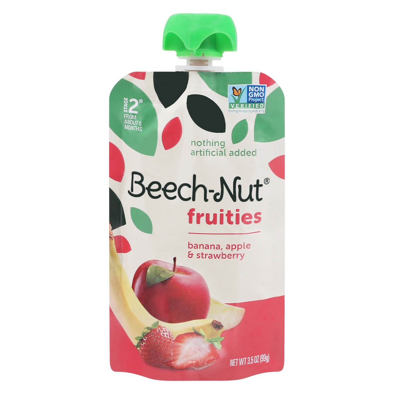 Beech-Nut Fruities Pouch - Banana Apple & Strawberry, 3.5 oz
