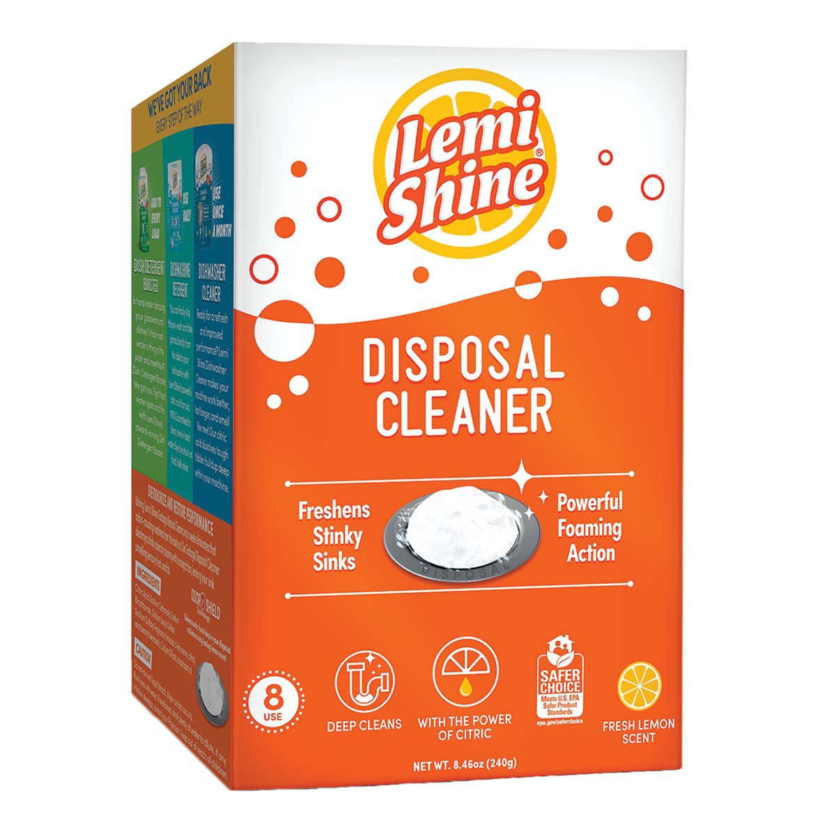 Lemi Shine 4-Count Washing Machine Cleaner Powder in the Washing