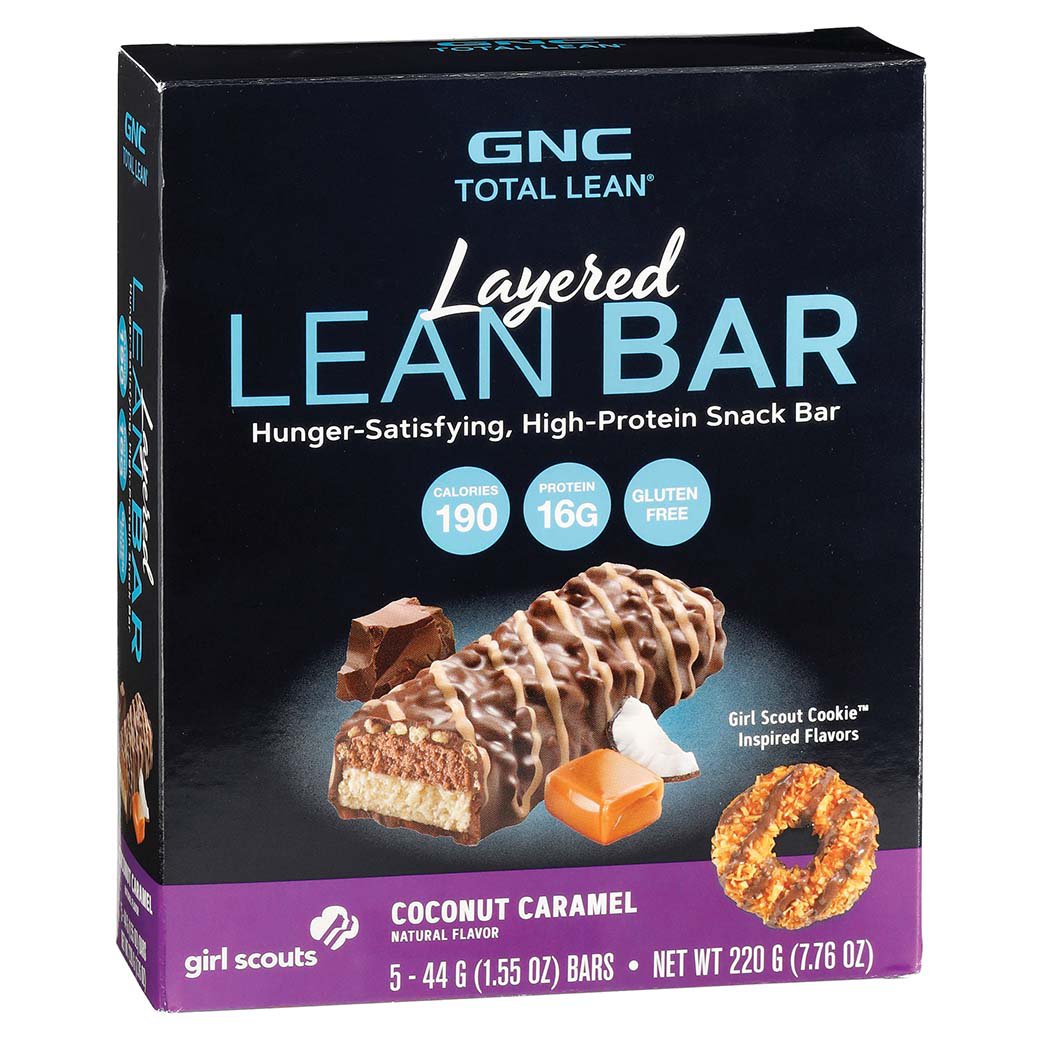GNC Total Lean Layered Protein Bar Coconut Caramel Shop Diet & Fitness at HEB