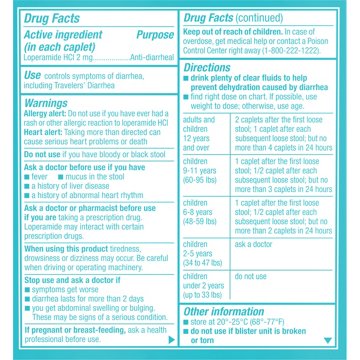 Imodium A-D Diarrhea Relief Caplets with Loperamide HCl